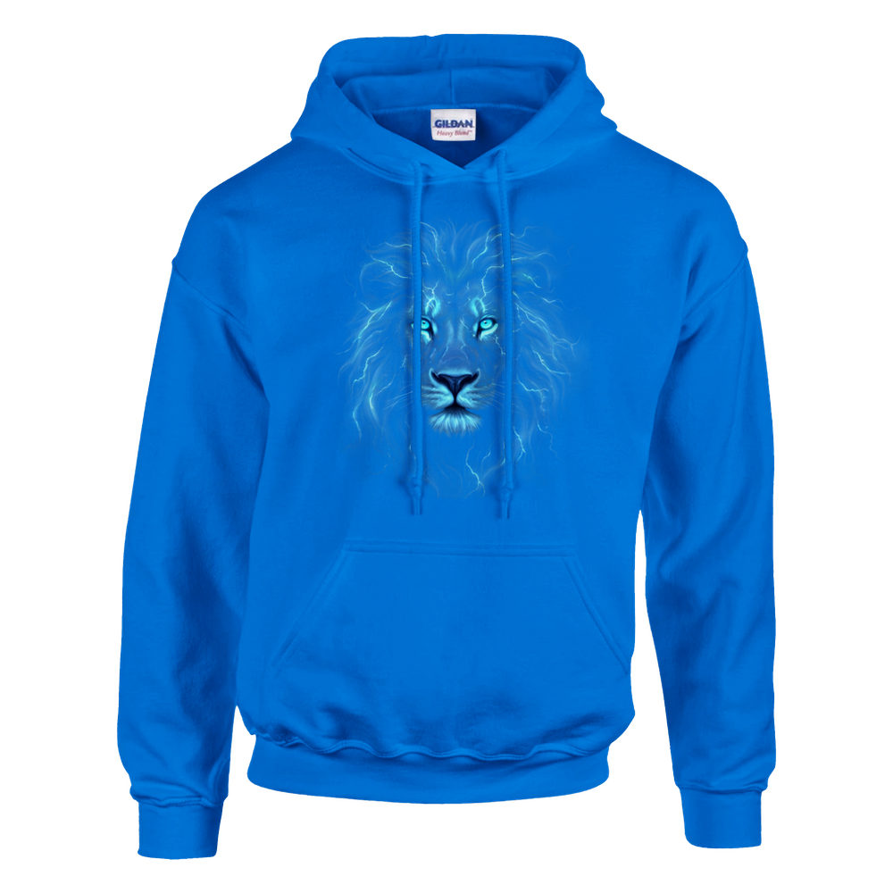 Klassischer Unisex Hoodie | Premium Hoodie – Blue Electric Lion