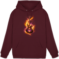 Basic Unisex Hoodie  -  Red Electric Guitar – Luminous Series | Premium Wear -