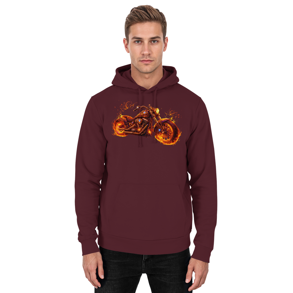 Basic Unisex Hoodie  -  Purple Flame Rider aus der Luminous Series -