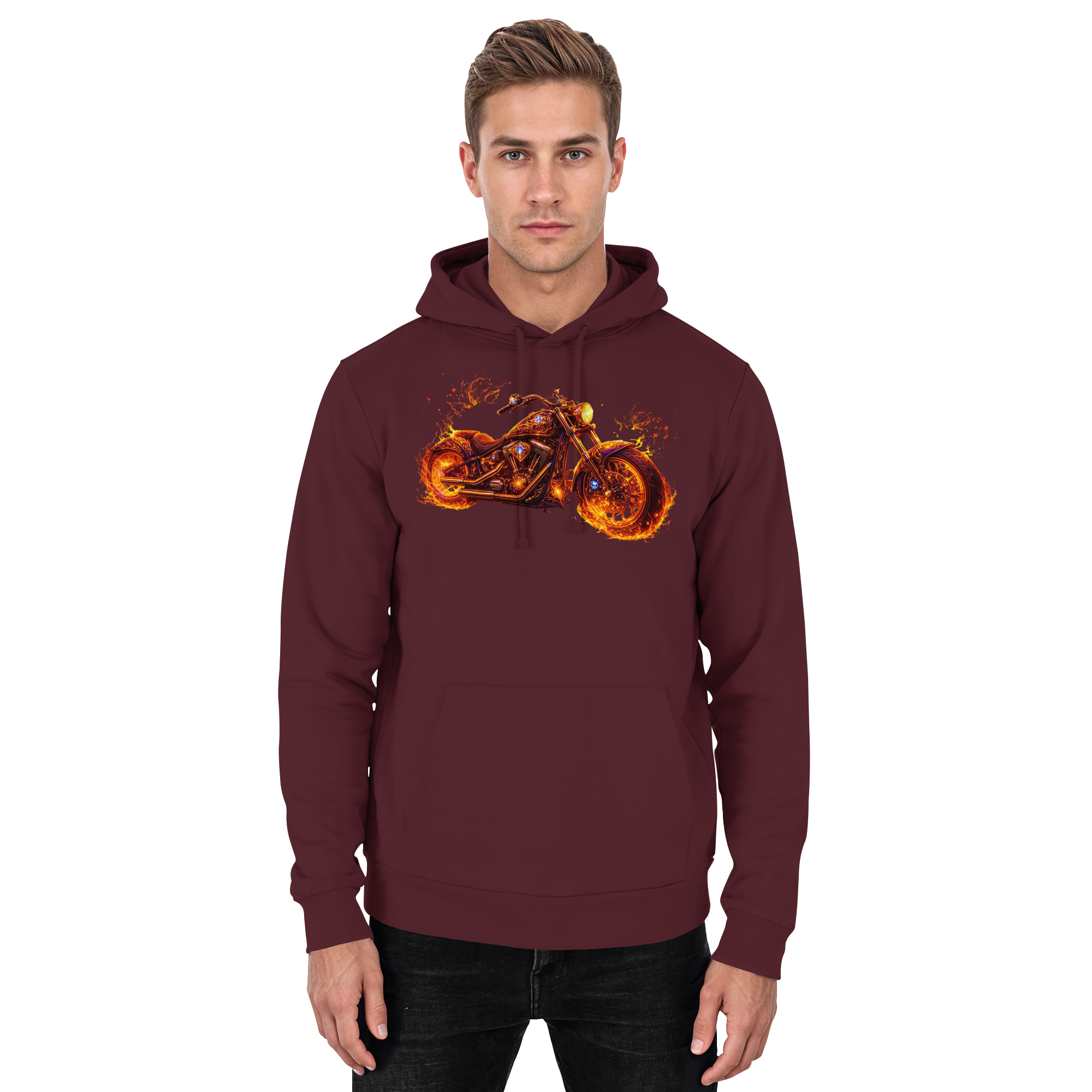 Basic Unisex Hoodie  -  Purple Flame Rider aus der Luminous Series -