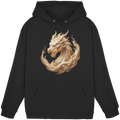 Basic Unisex Hoodie – Ivory Flame Dragon | Ivory Spirits Edition | Cinematic Horizons