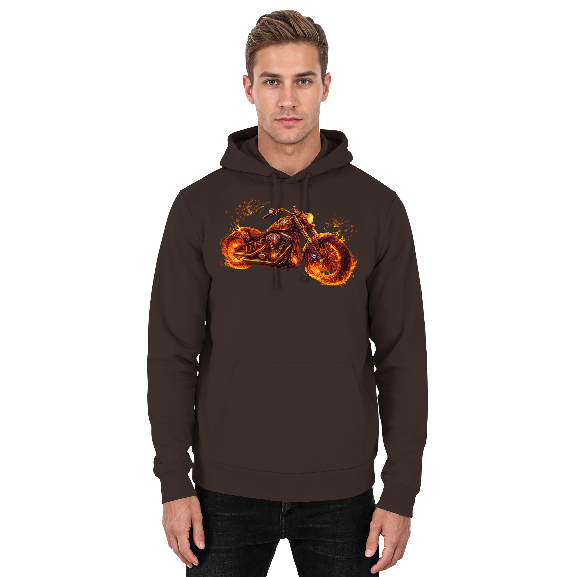 Basic Unisex Hoodie  -  Purple Flame Rider aus der Luminous Series -