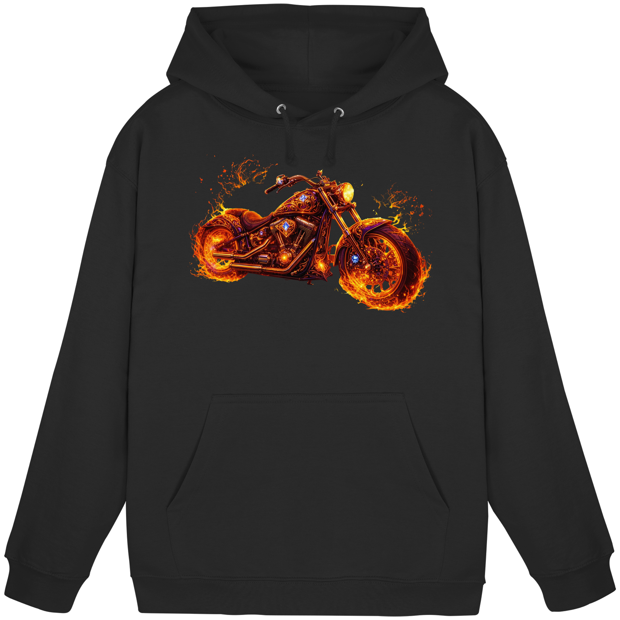 Basic Unisex Hoodie  -  Purple Flame Rider aus der Luminous Series -