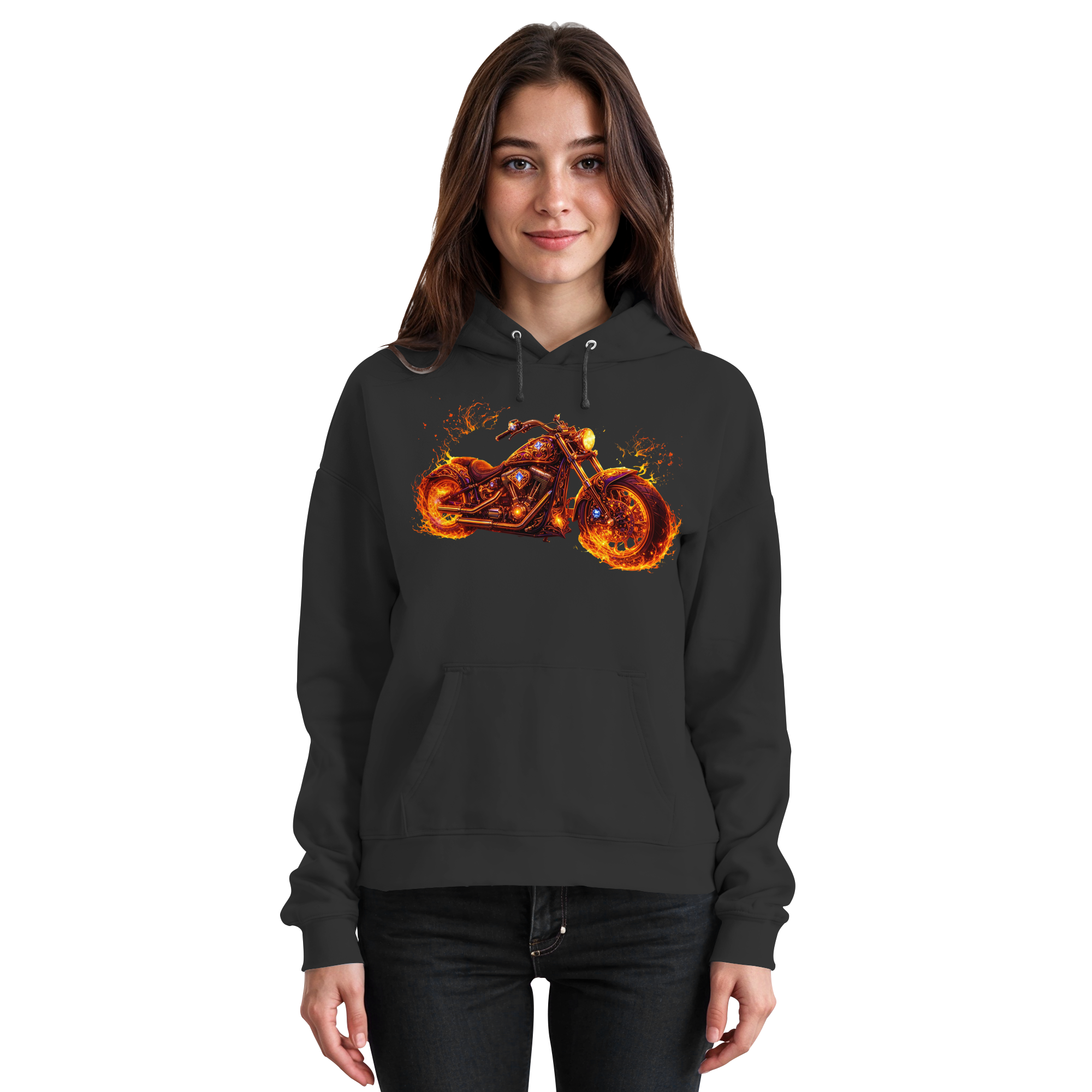 Basic Unisex Hoodie  -  Purple Flame Rider aus der Luminous Series -