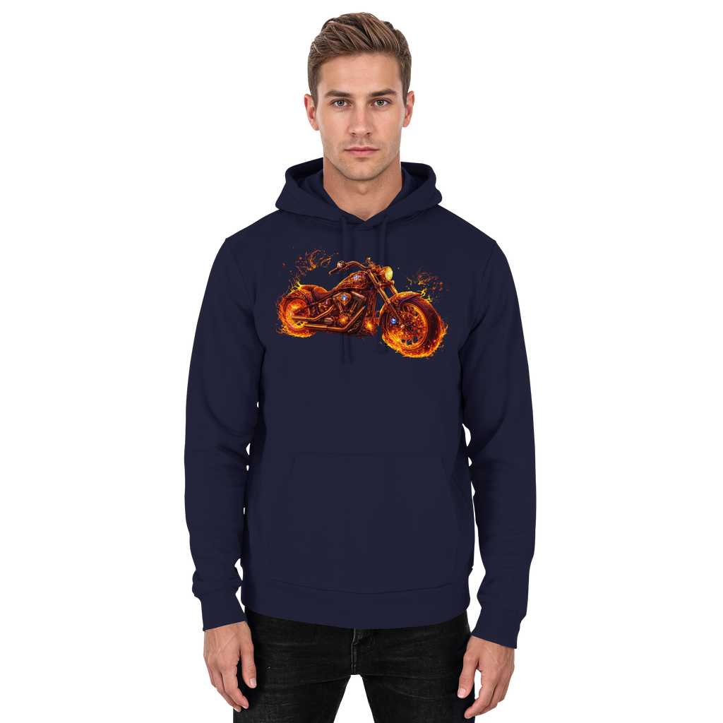 Basic Unisex Hoodie  -  Purple Flame Rider aus der Luminous Series -