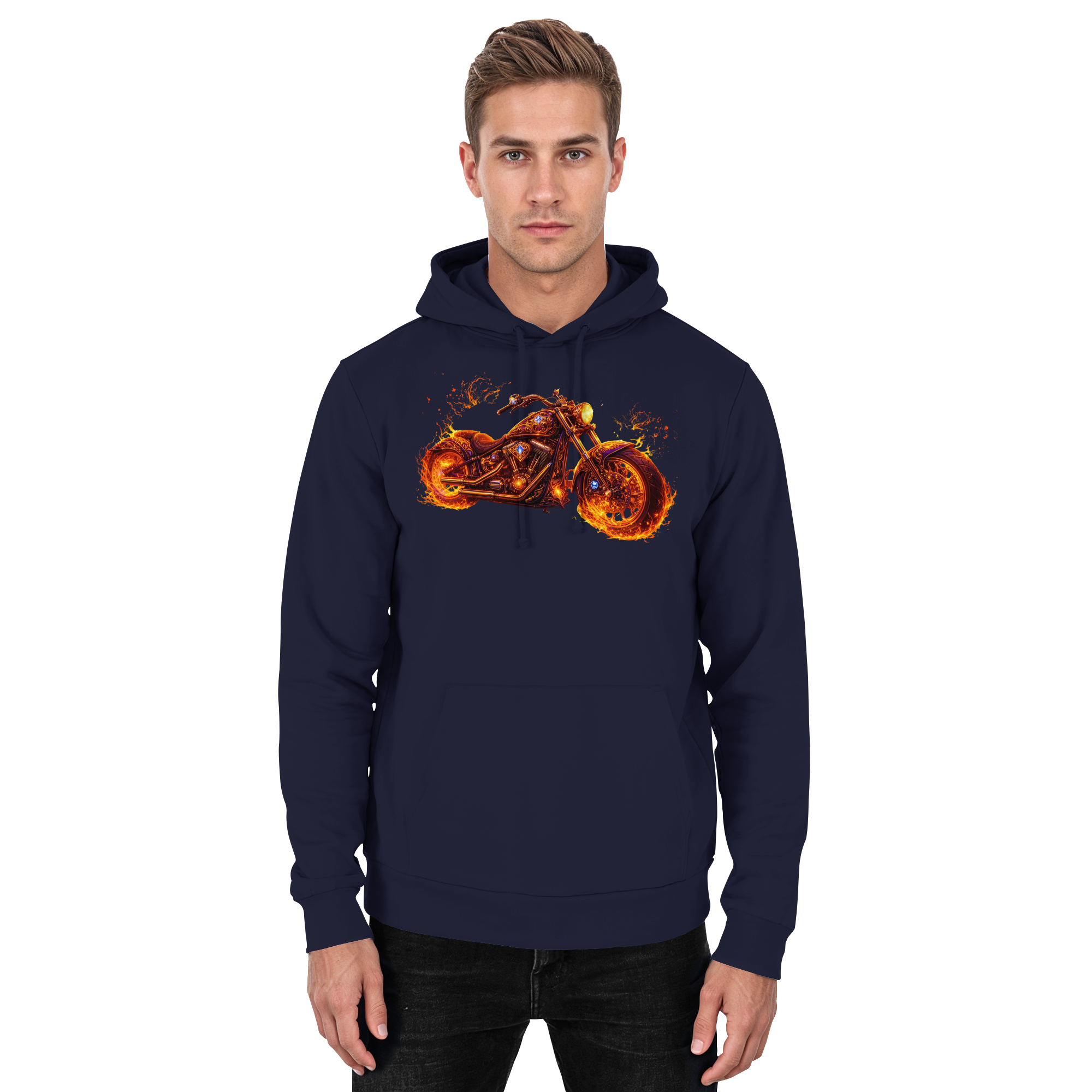 Basic Unisex Hoodie  -  Purple Flame Rider aus der Luminous Series -