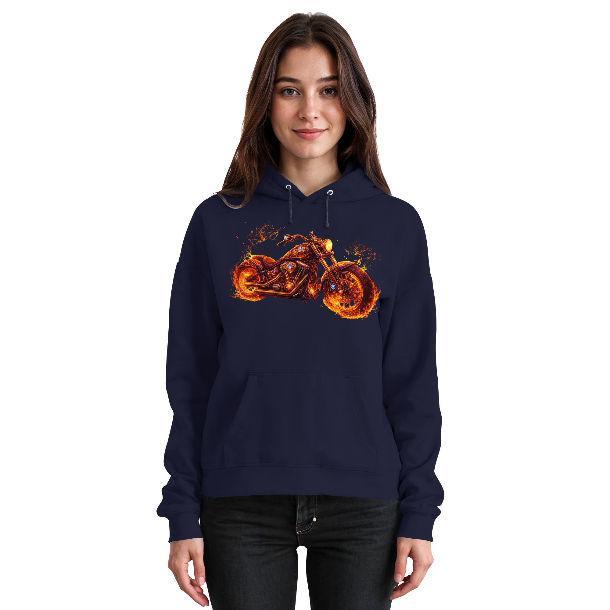 Basic Unisex Hoodie  -  Purple Flame Rider aus der Luminous Series -