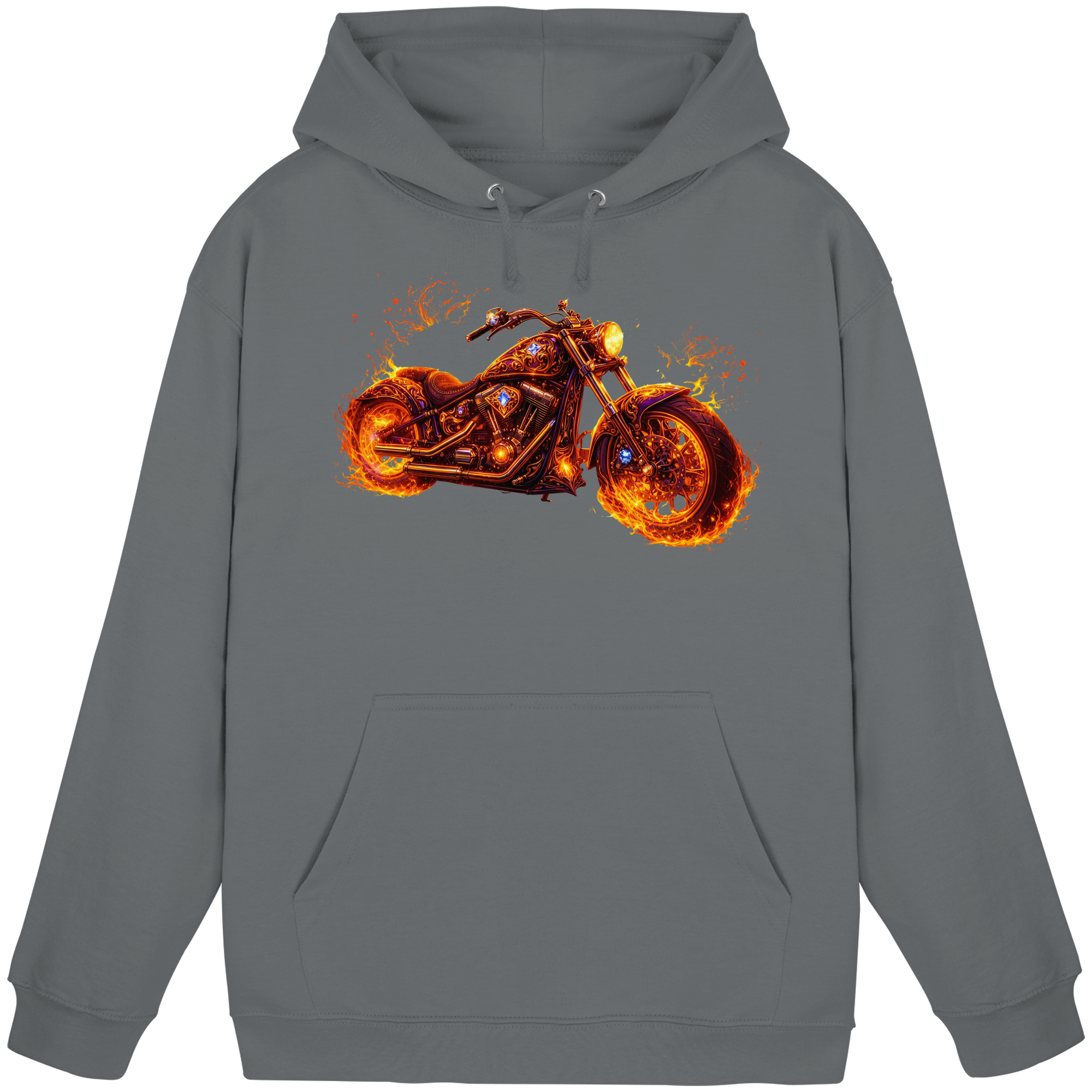 Basic Unisex Hoodie  -  Purple Flame Rider aus der Luminous Series -