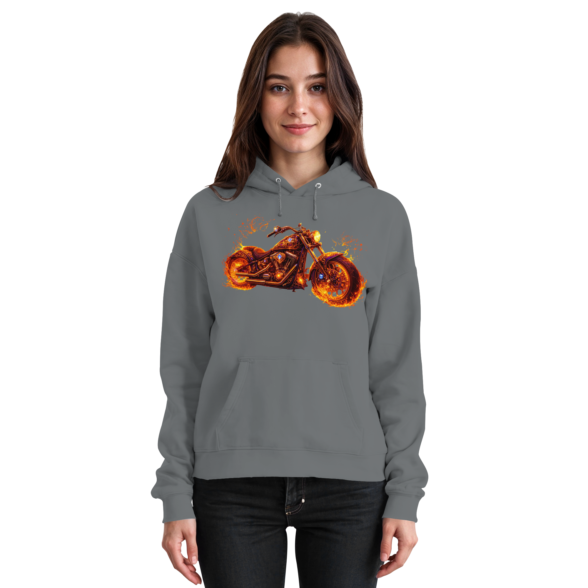 Basic Unisex Hoodie  -  Purple Flame Rider aus der Luminous Series -