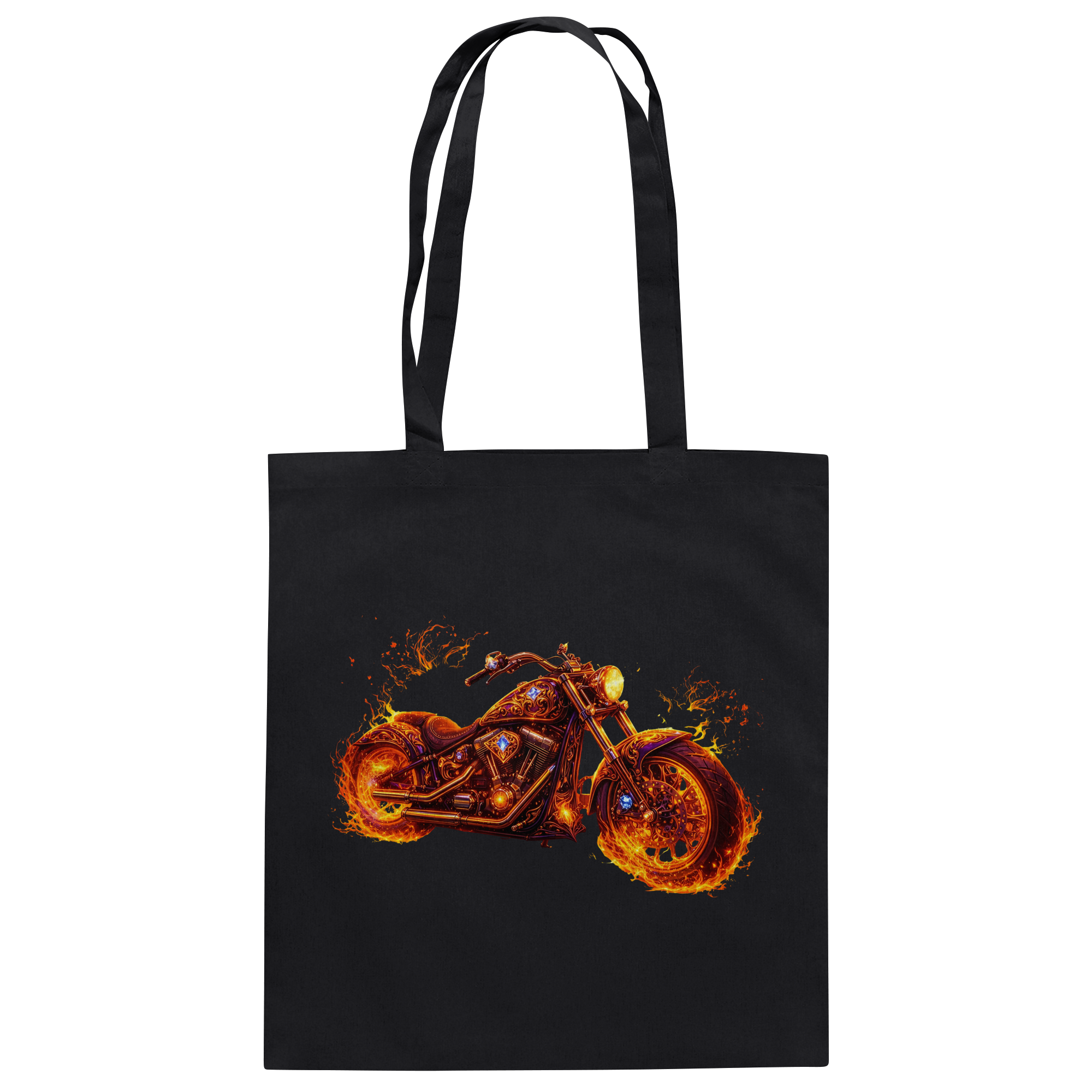 Baumwolltasche  -  Purple Flame Rider aus der Luminous Series -