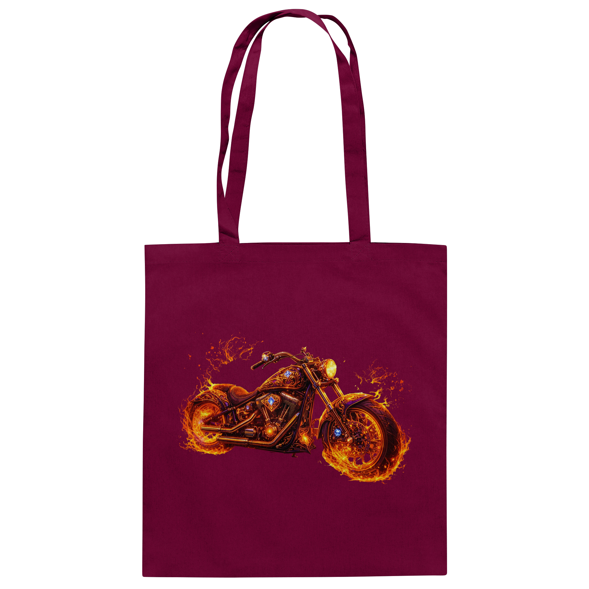 Baumwolltasche  -  Purple Flame Rider aus der Luminous Series -