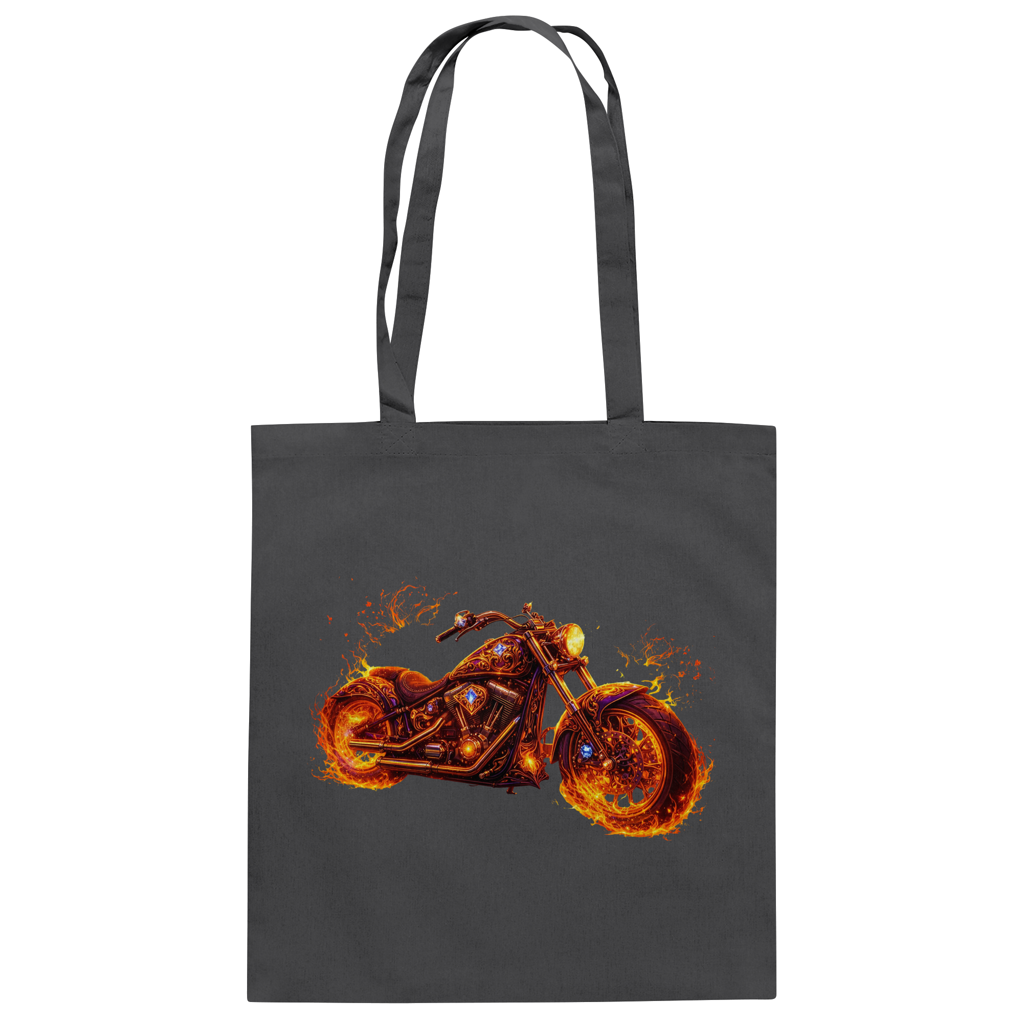 Baumwolltasche  -  Purple Flame Rider aus der Luminous Series -