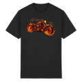 Heavy Cotton T-Shirt  -  Purple Flame Rider aus der Luminous Series
