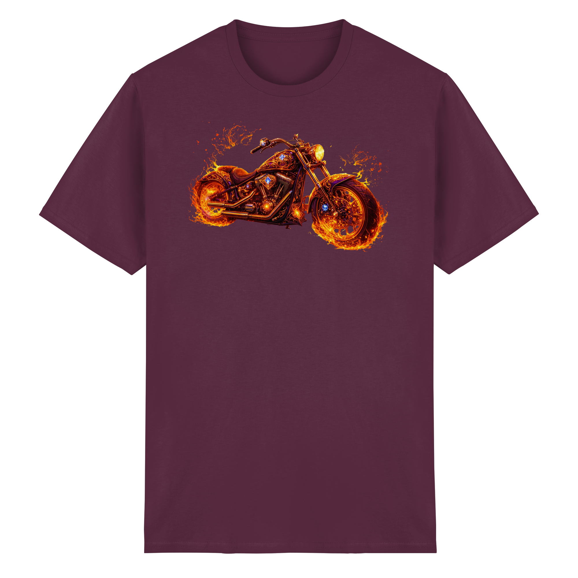 Heavy Cotton T-Shirt  -  Purple Flame Rider aus der Luminous Series