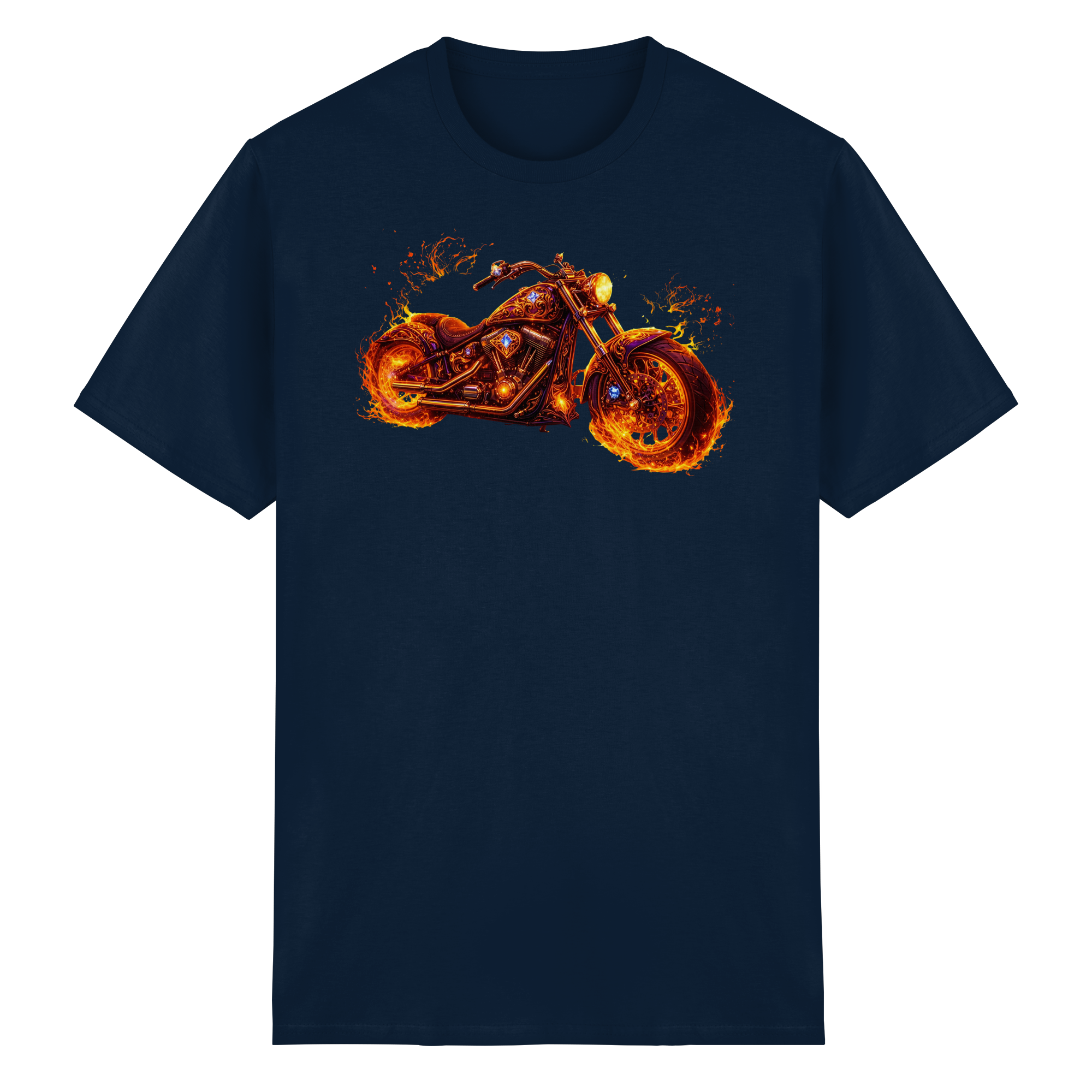 Heavy Cotton T-Shirt  -  Purple Flame Rider aus der Luminous Series