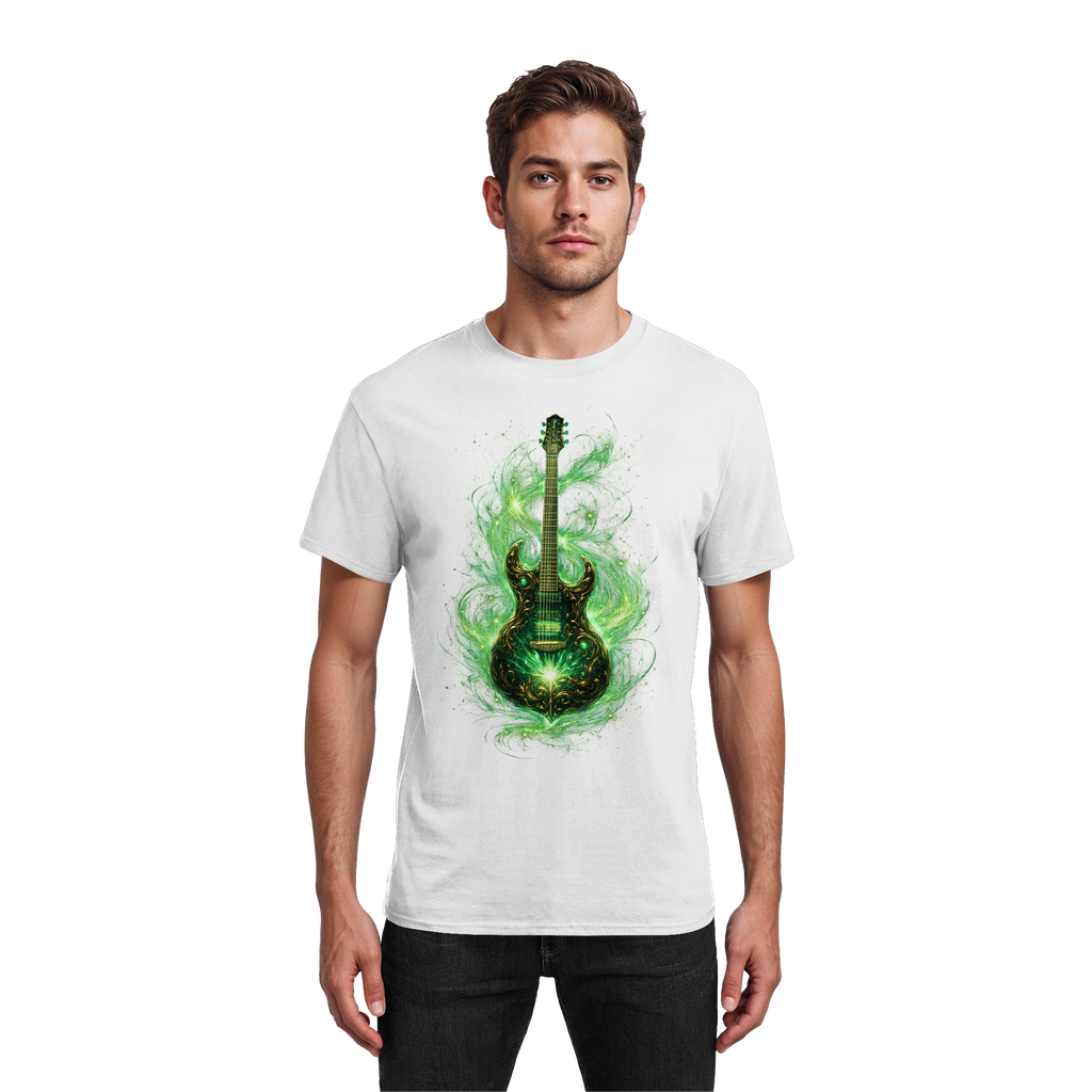 Kollektion: Green Electric Guitar – Luminous Series - Heavy Cotton T-Shirt