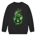 Kollektion: Green Electric Guitar – Luminous Series - Kids Basic Sweatshirt