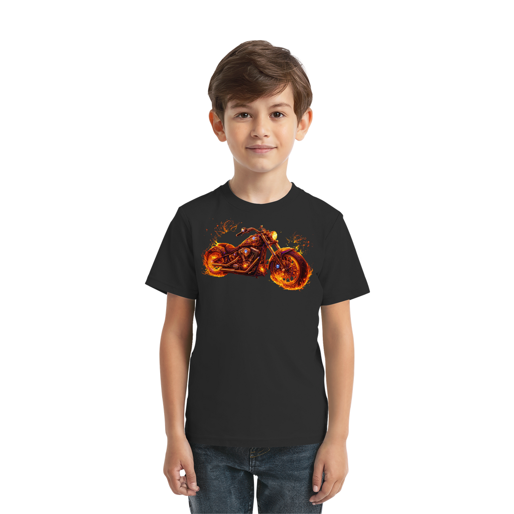 Kids Premium Shirt  -  Purple Flame Rider aus der Luminous Series