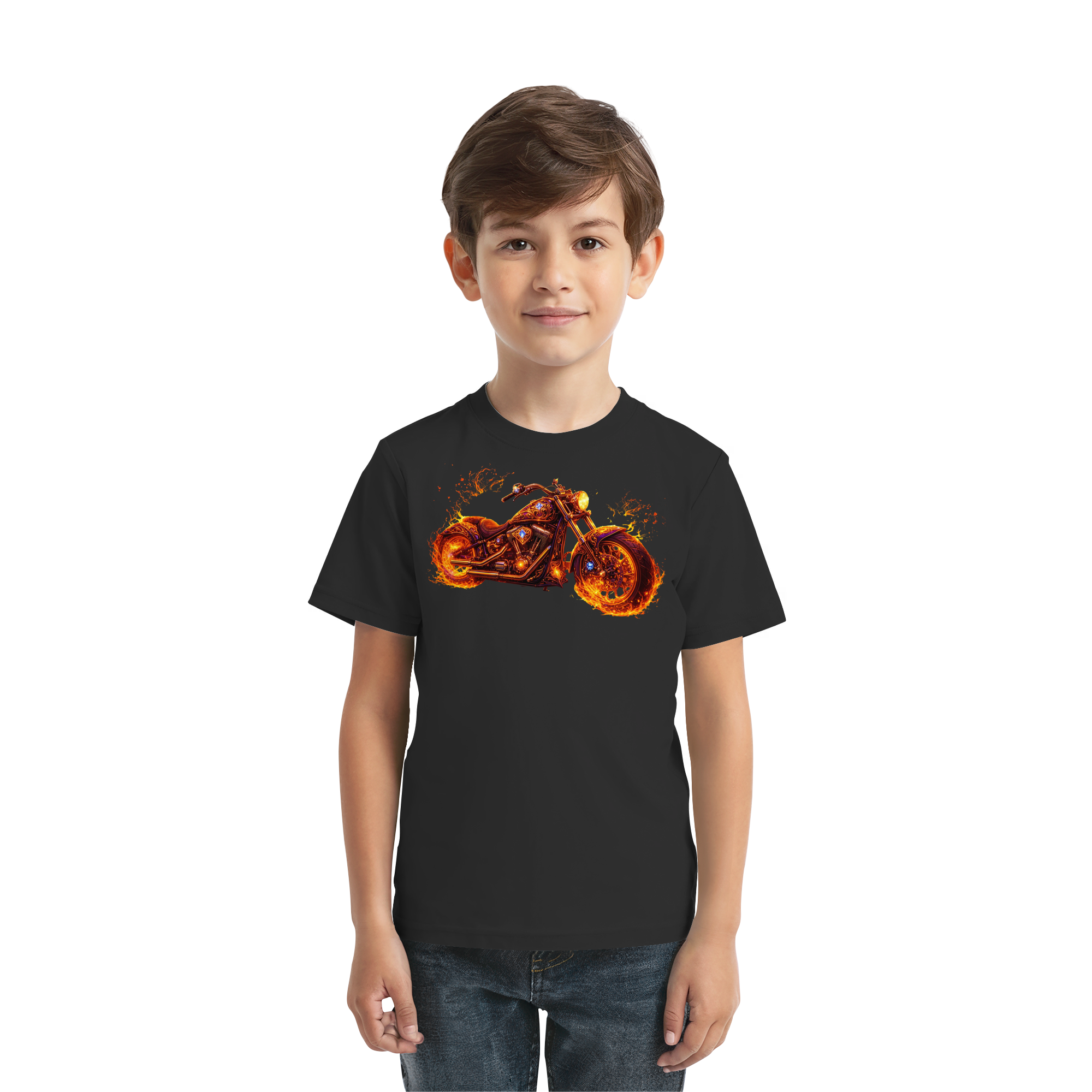 Kids Premium Shirt  -  Purple Flame Rider aus der Luminous Series