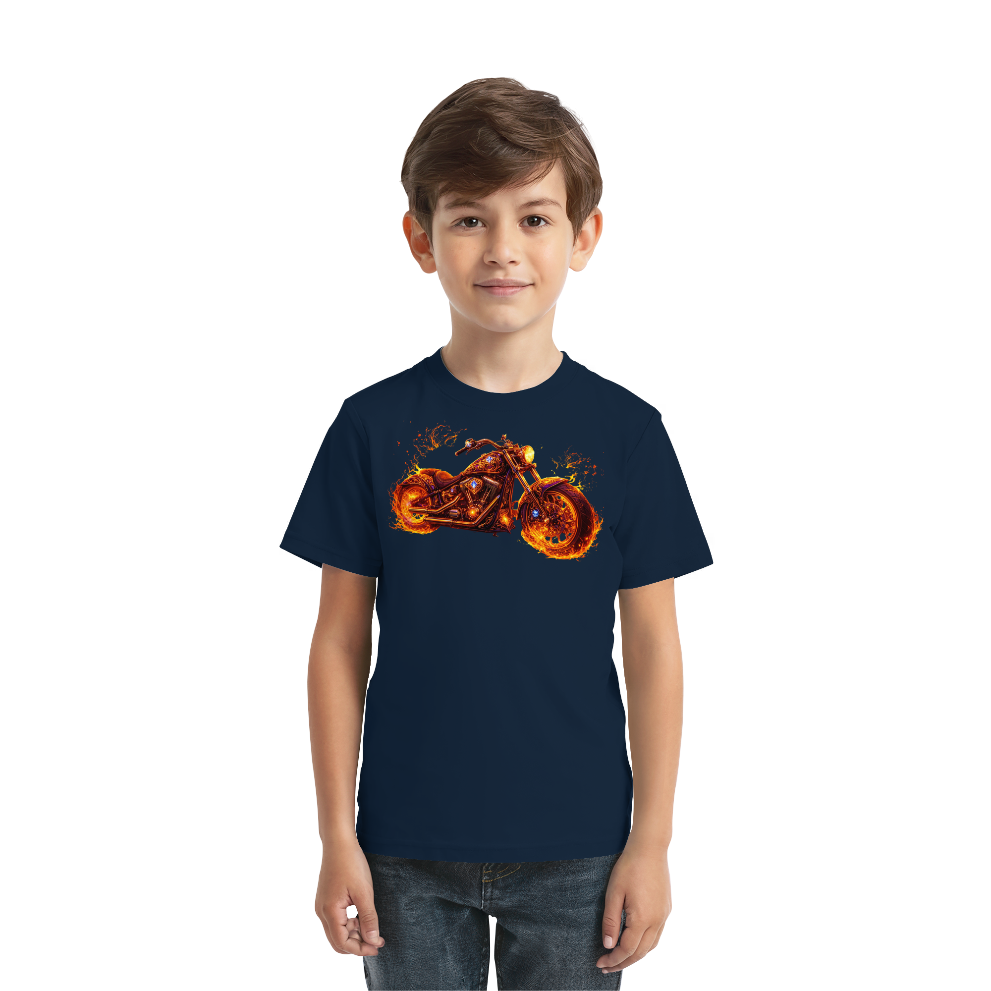 Kids Premium Shirt  -  Purple Flame Rider aus der Luminous Series