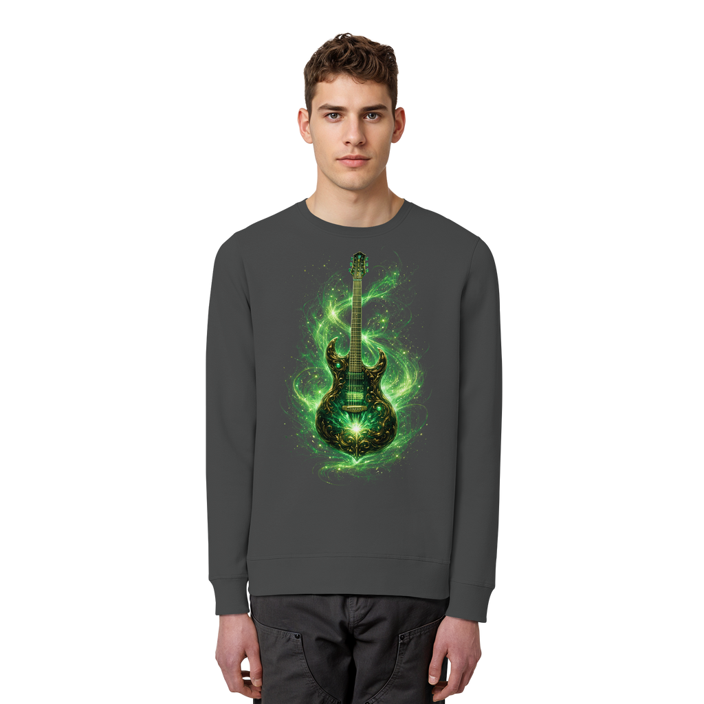 Kollektion: Green Electric Guitar – Luminous Series - Organic Basic Unisex Sweatshirt