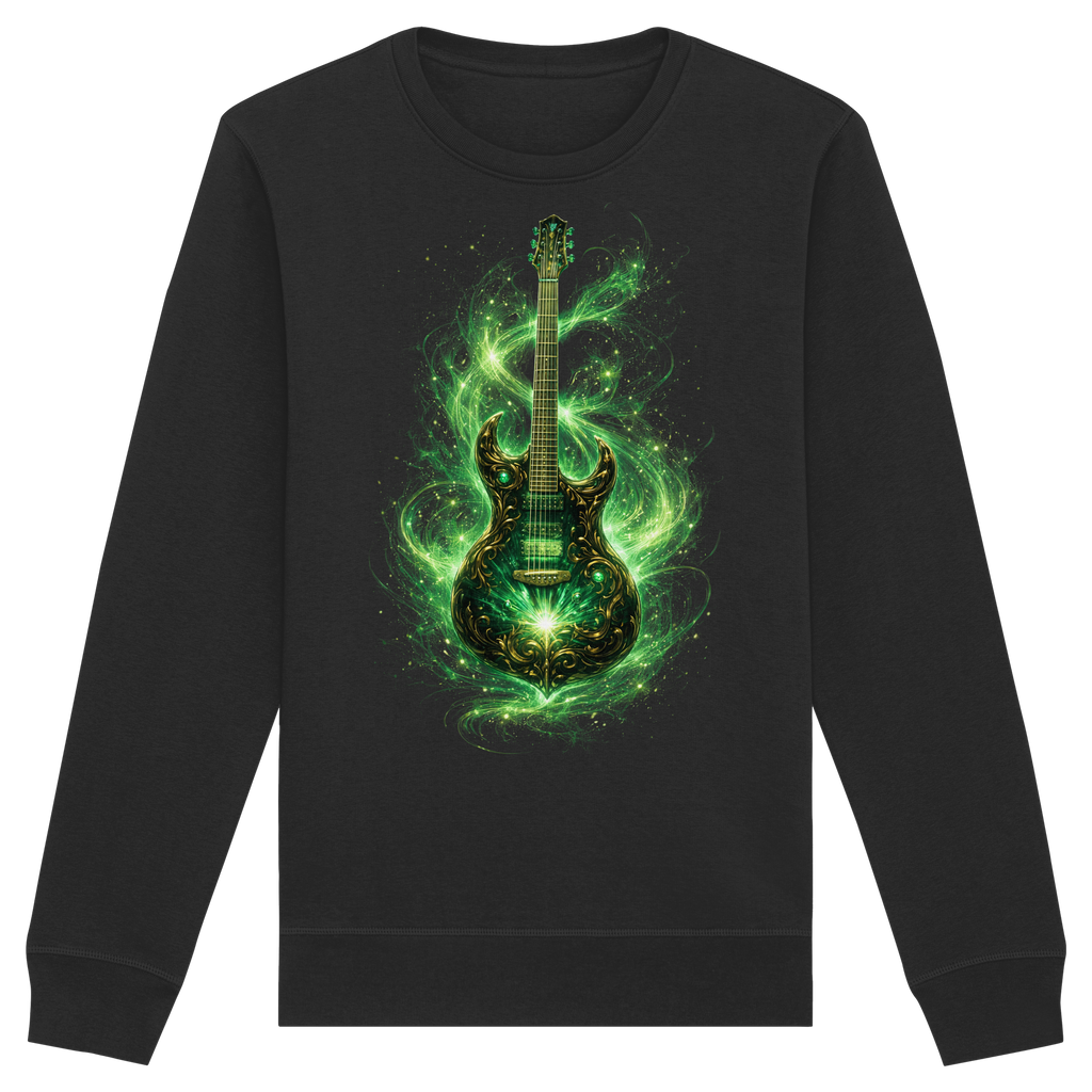 Kollektion: Green Electric Guitar – Luminous Series - Organic Basic Unisex Sweatshirt
