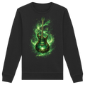Kollektion: Green Electric Guitar – Luminous Series - Organic Basic Unisex Sweatshirt