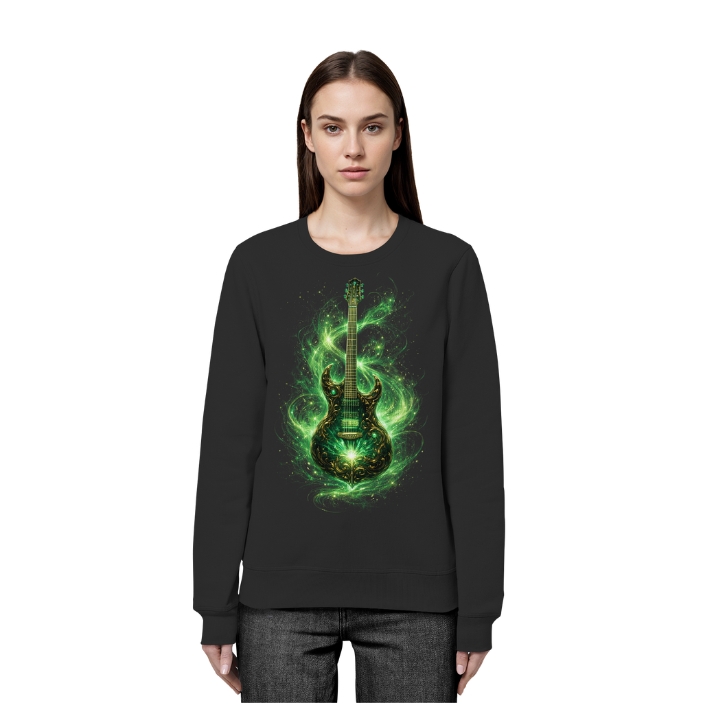 Kollektion: Green Electric Guitar – Luminous Series - Organic Basic Unisex Sweatshirt