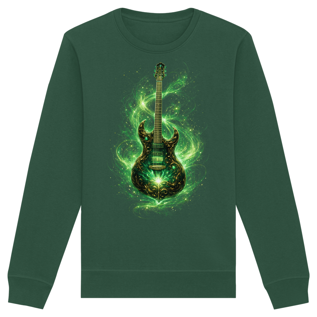 Kollektion: Green Electric Guitar – Luminous Series - Organic Basic Unisex Sweatshirt