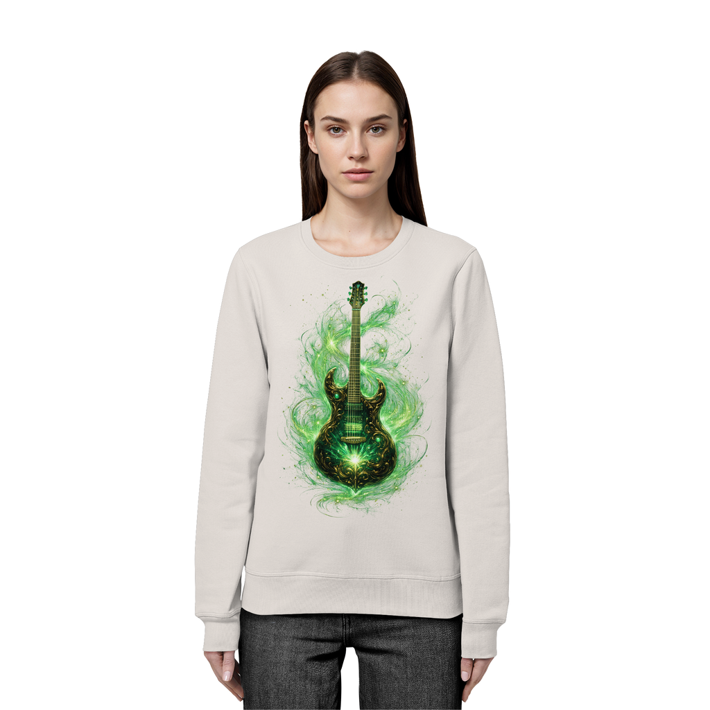 Kollektion: Green Electric Guitar – Luminous Series - Organic Basic Unisex Sweatshirt