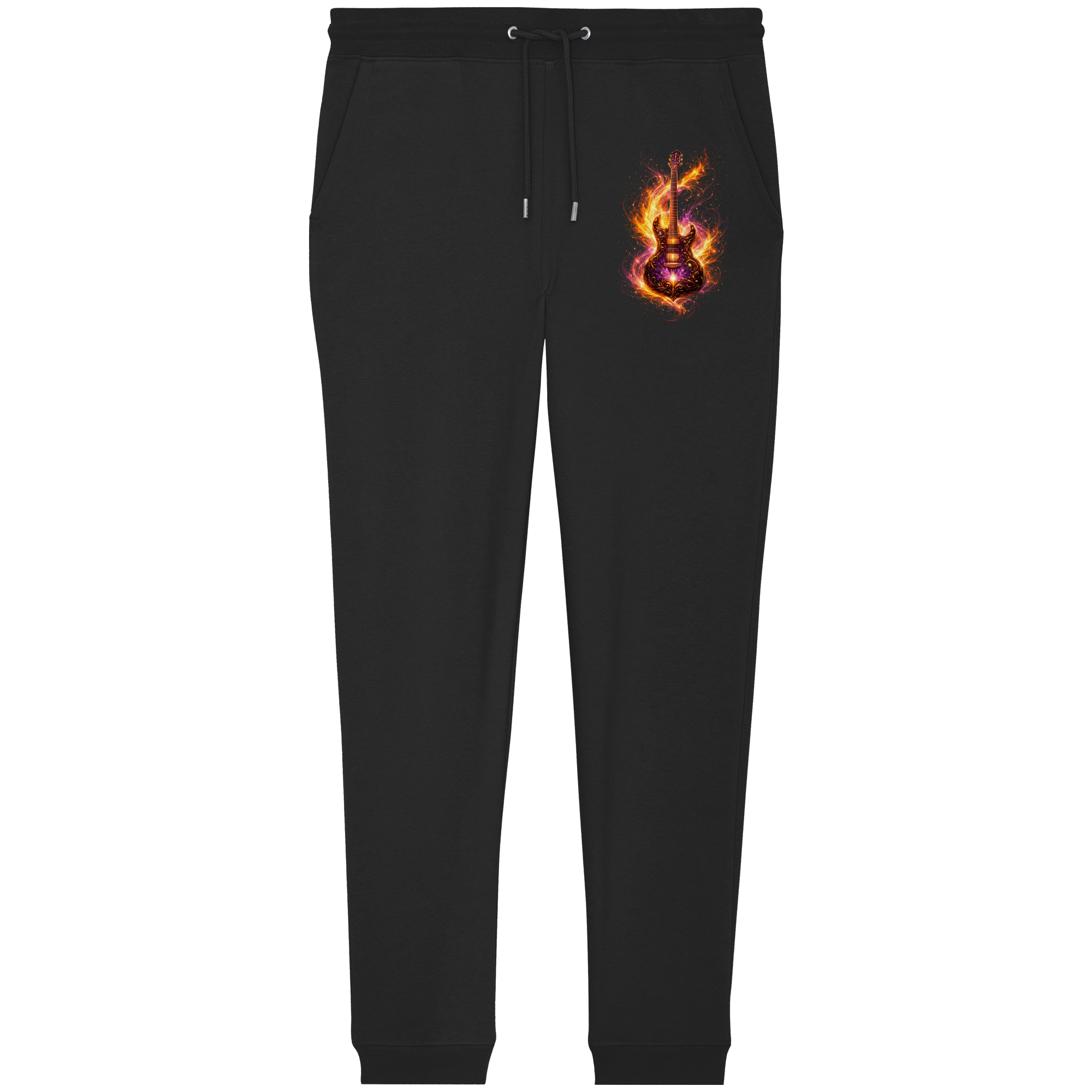 Premium Wear - Organic Jogger Pants  - Red Electric Guitar – Luminous Series |