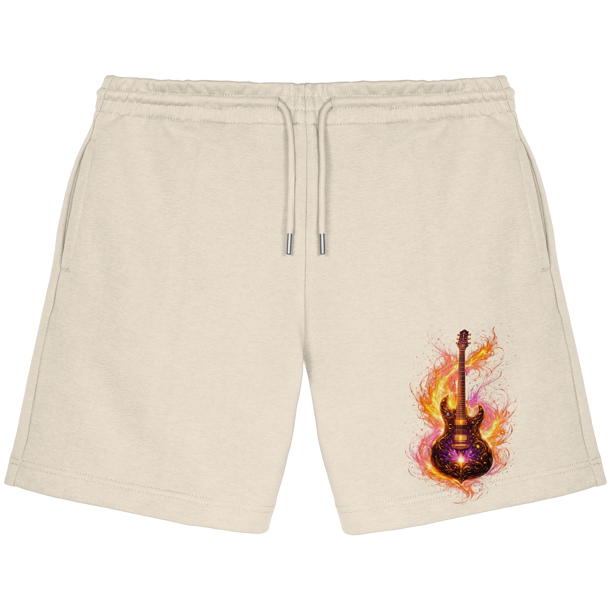 Premium Wear - Organic Jogger Shorts - Red Electric Guitar – Luminous Series