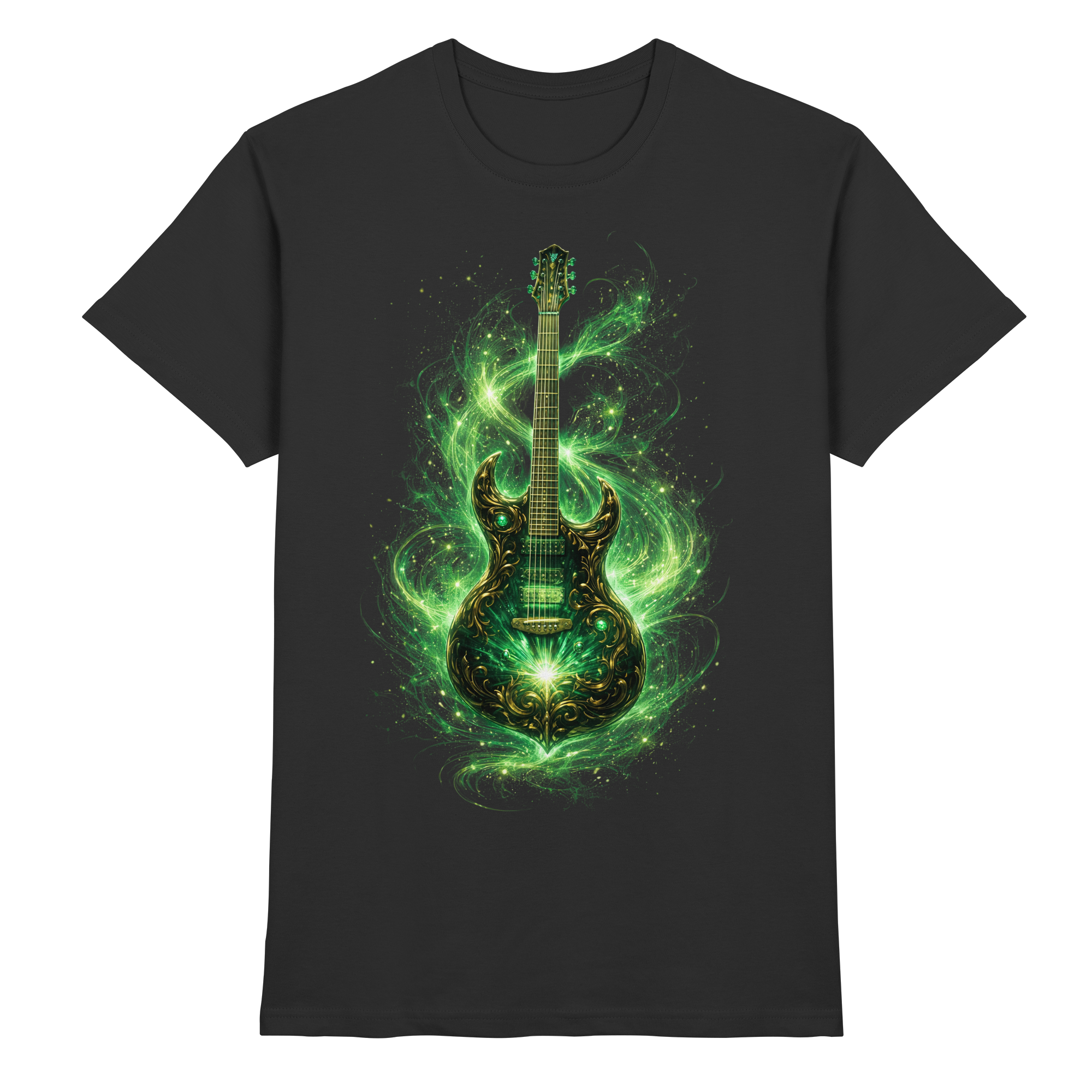 Kollektion: Green Electric Guitar – Luminous Series - Premium Unisex Shirt