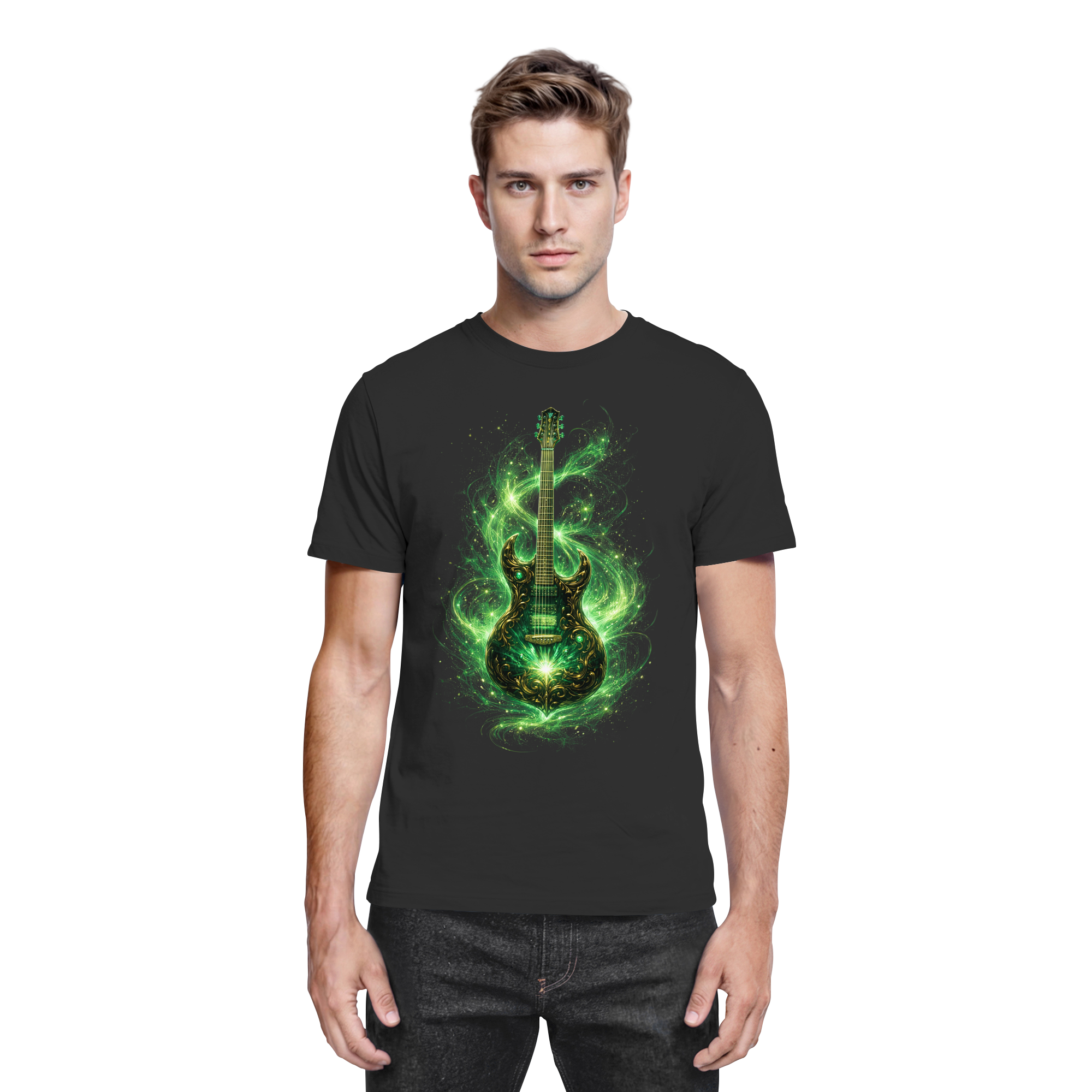 Kollektion: Green Electric Guitar – Luminous Series - Premium Unisex Shirt