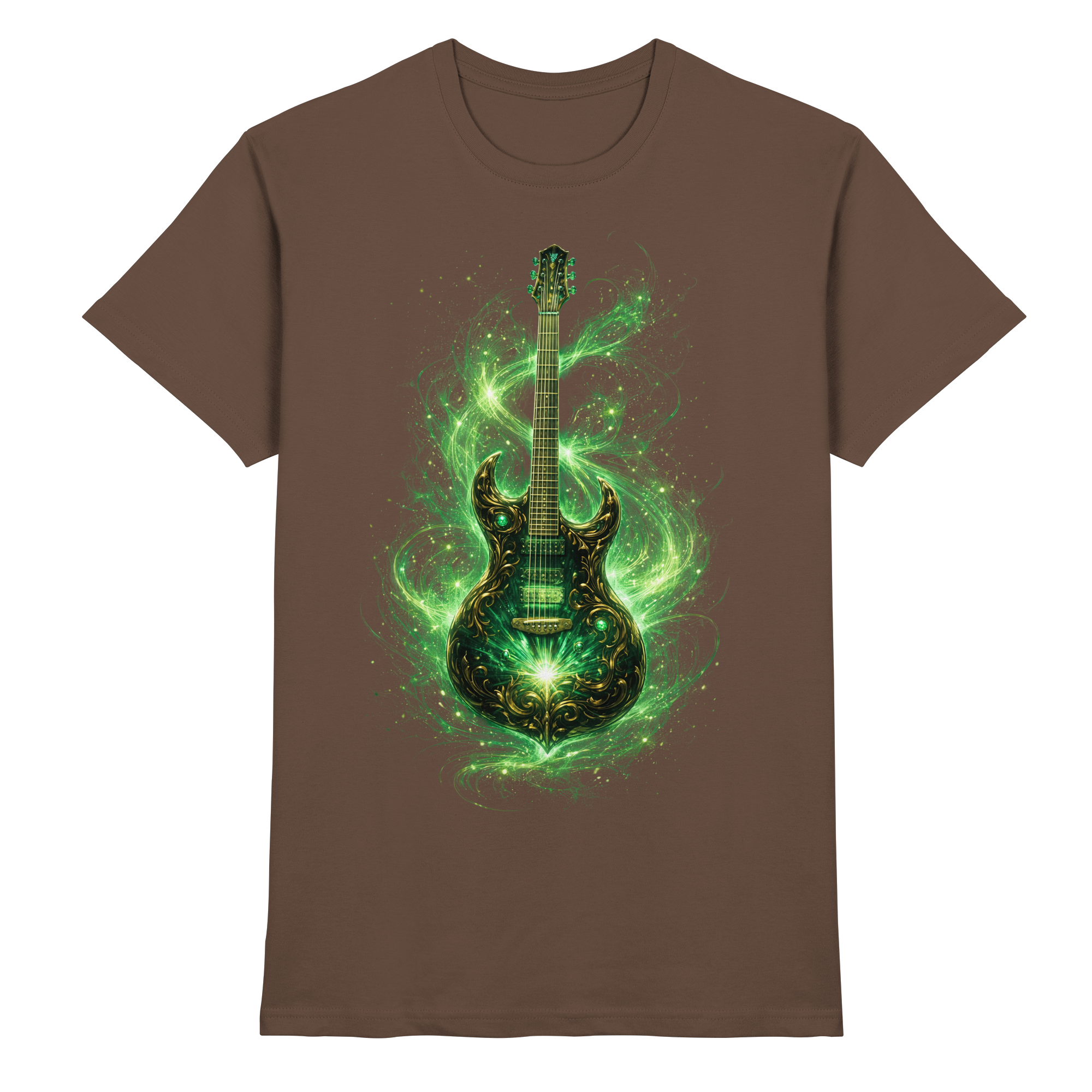 Kollektion: Green Electric Guitar – Luminous Series - Premium Unisex Shirt