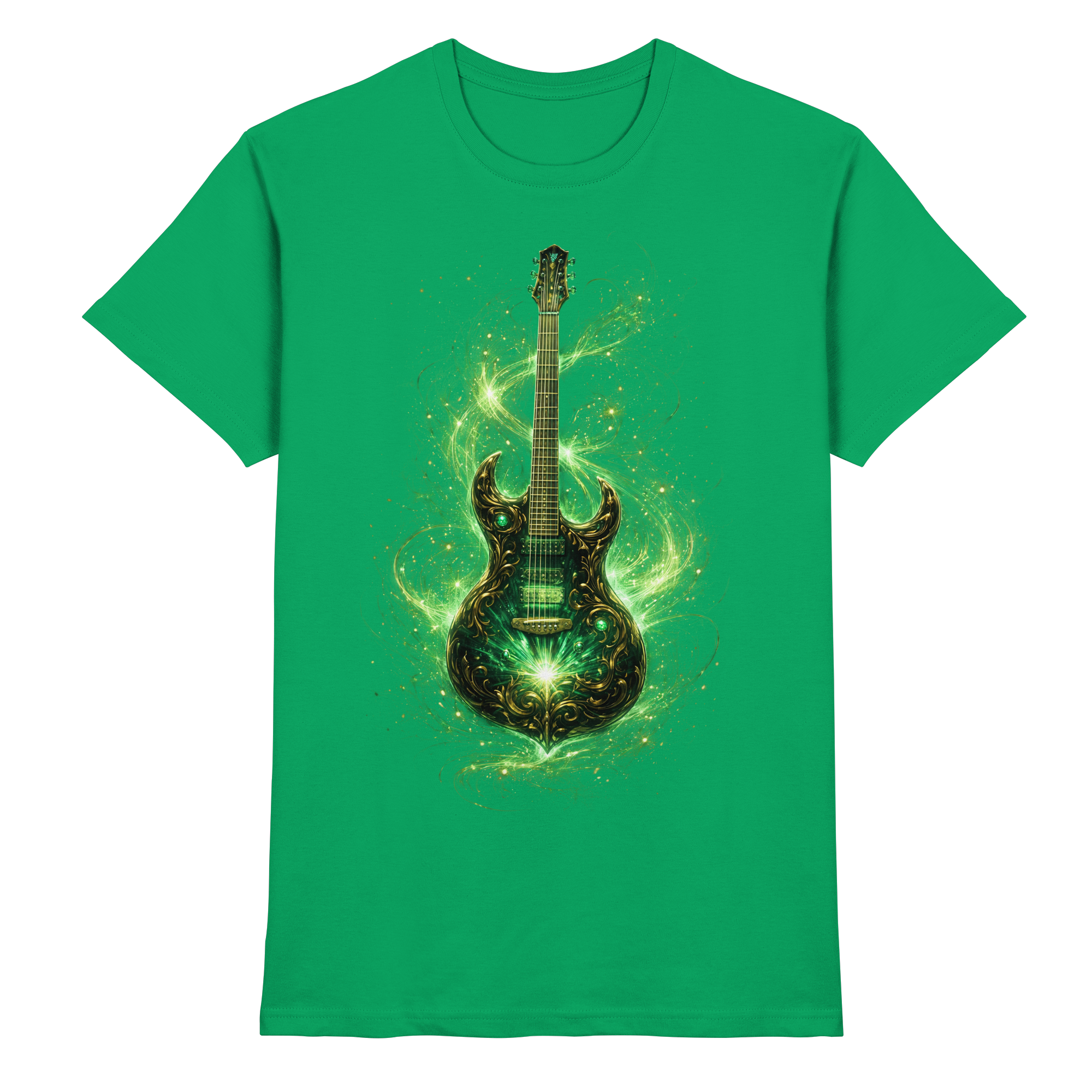 Kollektion: Green Electric Guitar – Luminous Series - Premium Unisex Shirt