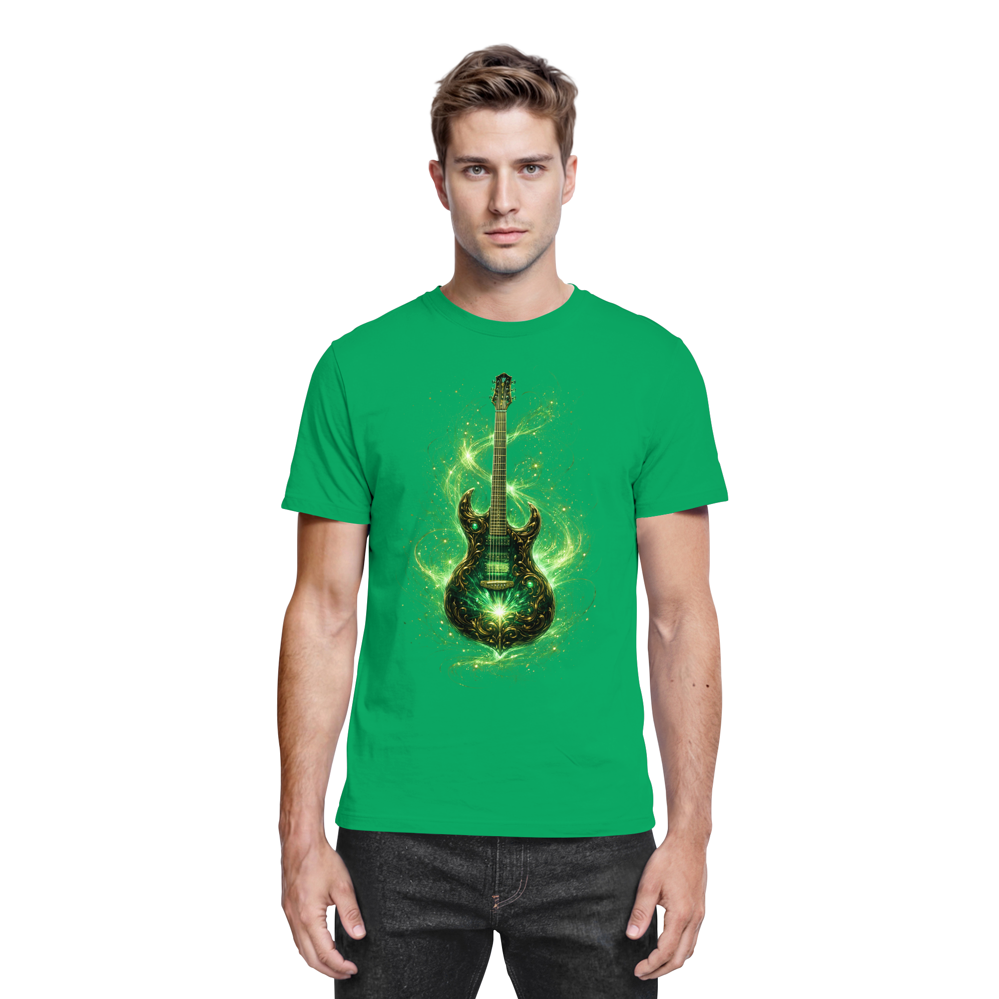 Kollektion: Green Electric Guitar – Luminous Series - Premium Unisex Shirt
