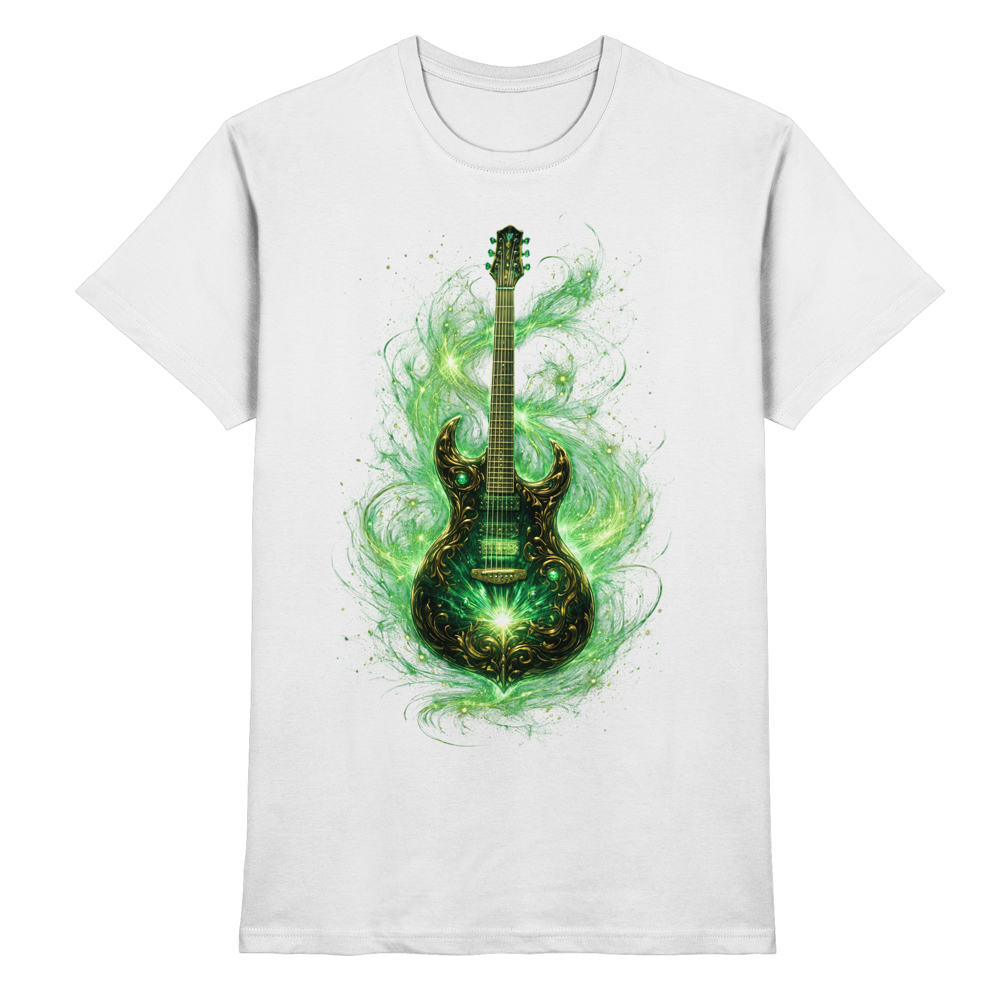 Kollektion: Green Electric Guitar – Luminous Series - Premium Unisex Shirt