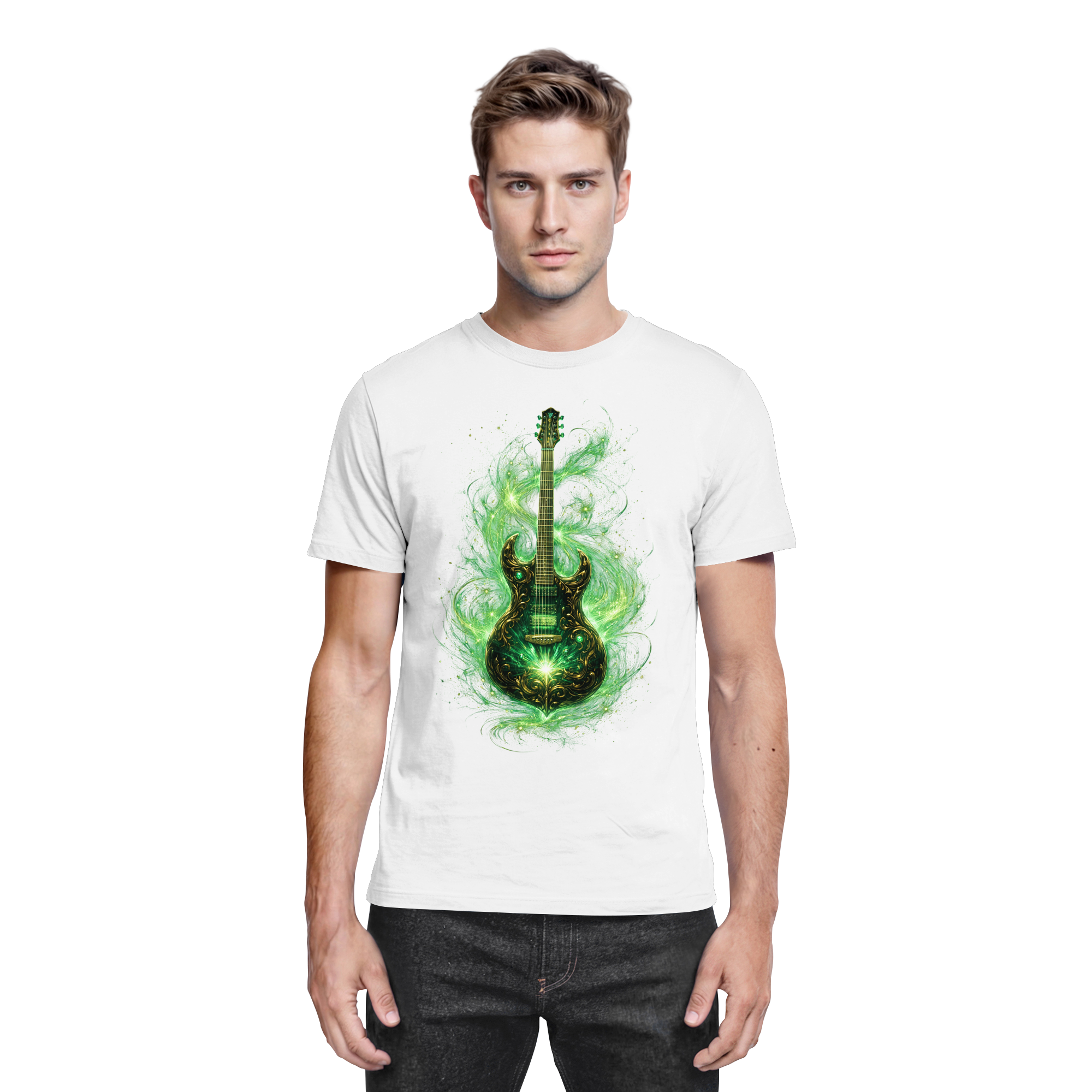 Kollektion: Green Electric Guitar – Luminous Series - Premium Unisex Shirt