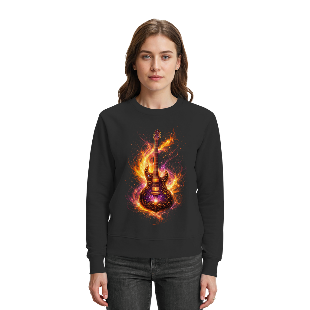 Premium Wear - Premium Sweatshirt  -  Red Electric Guitar – Luminous Series |