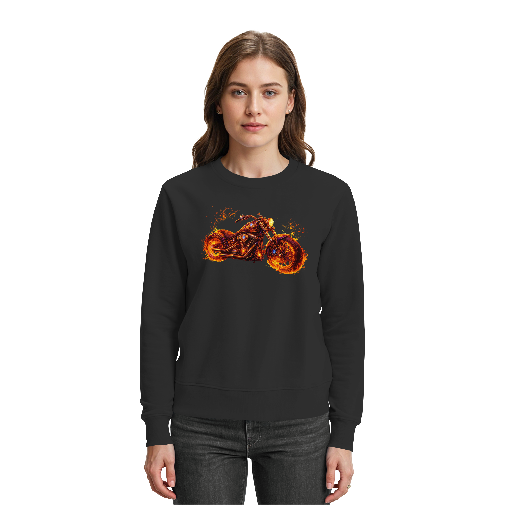 Premium Sweatshirt  - Purple Flame Rider - Luminous Series