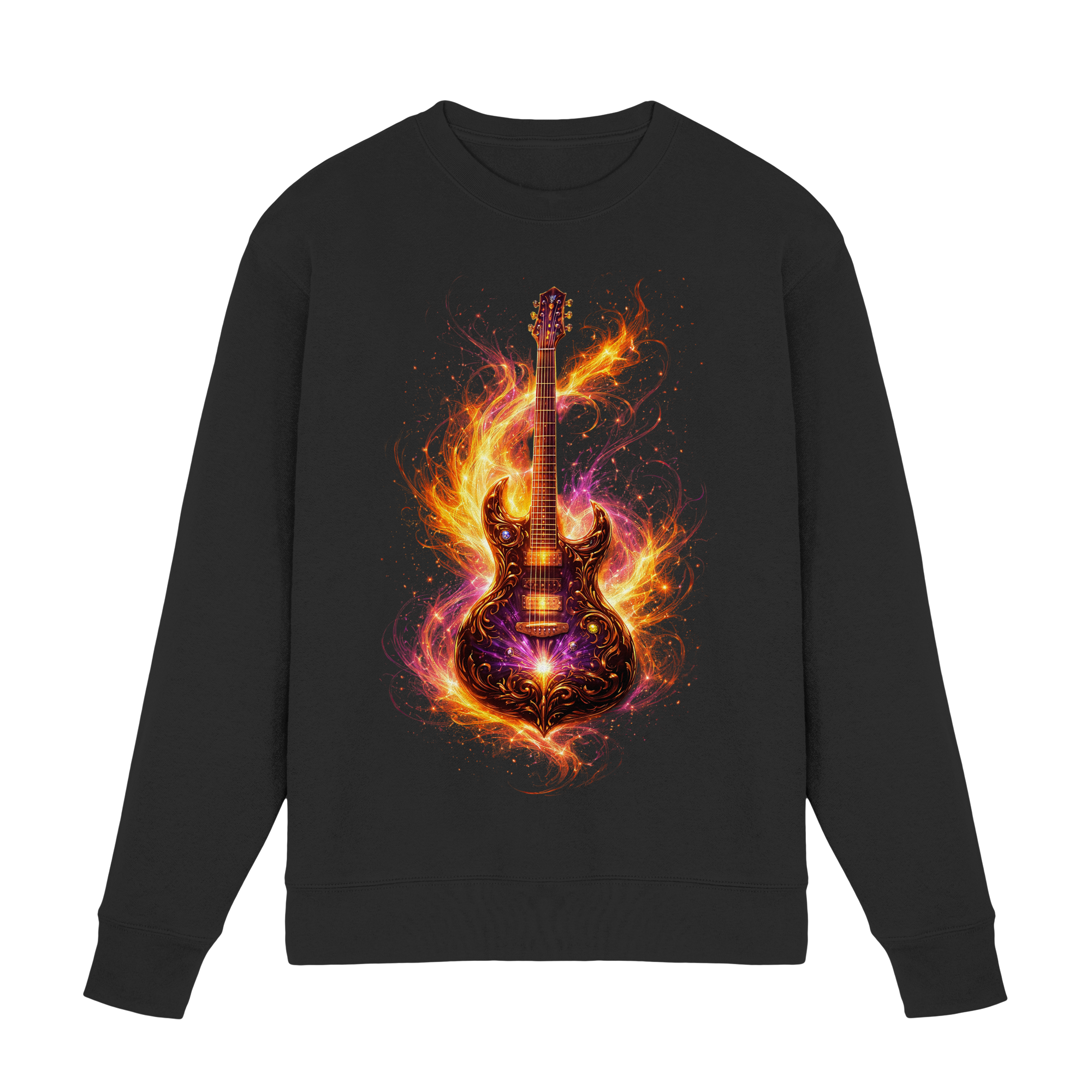 Premium Wear - Premium Sweatshirt  -  Red Electric Guitar – Luminous Series |