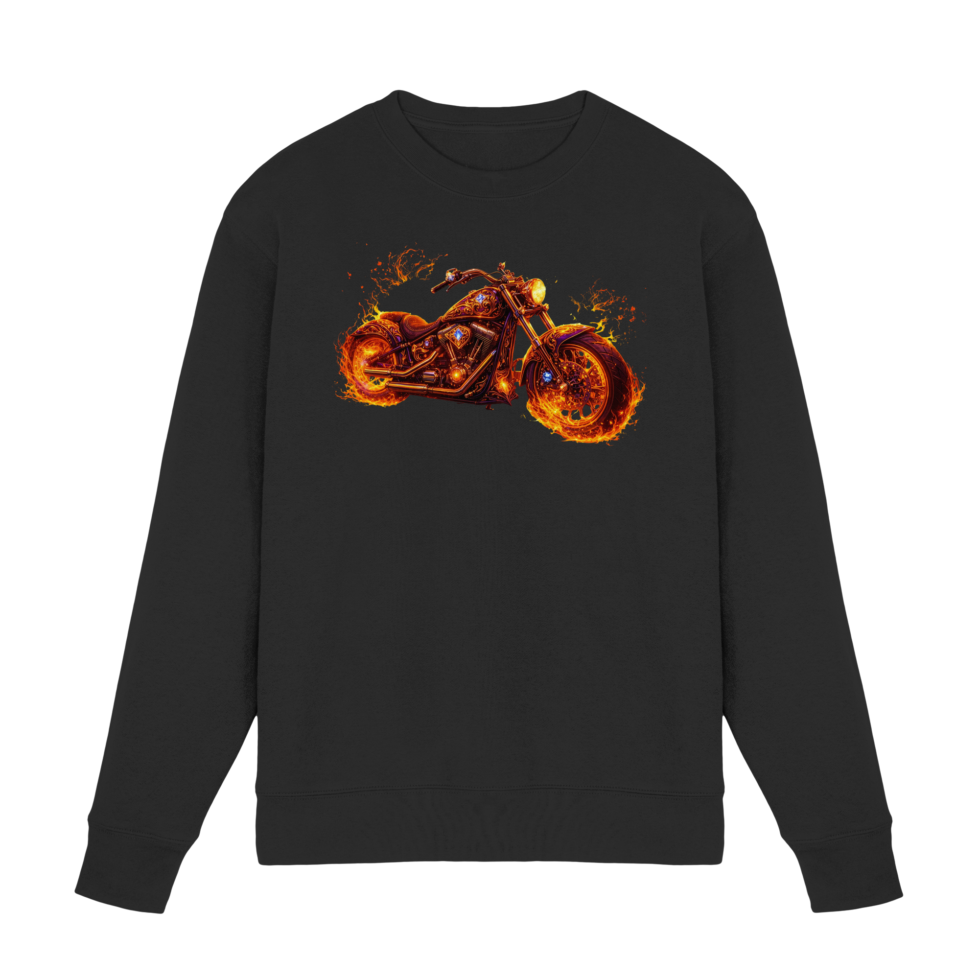 Premium Sweatshirt  - Purple Flame Rider - Luminous Series