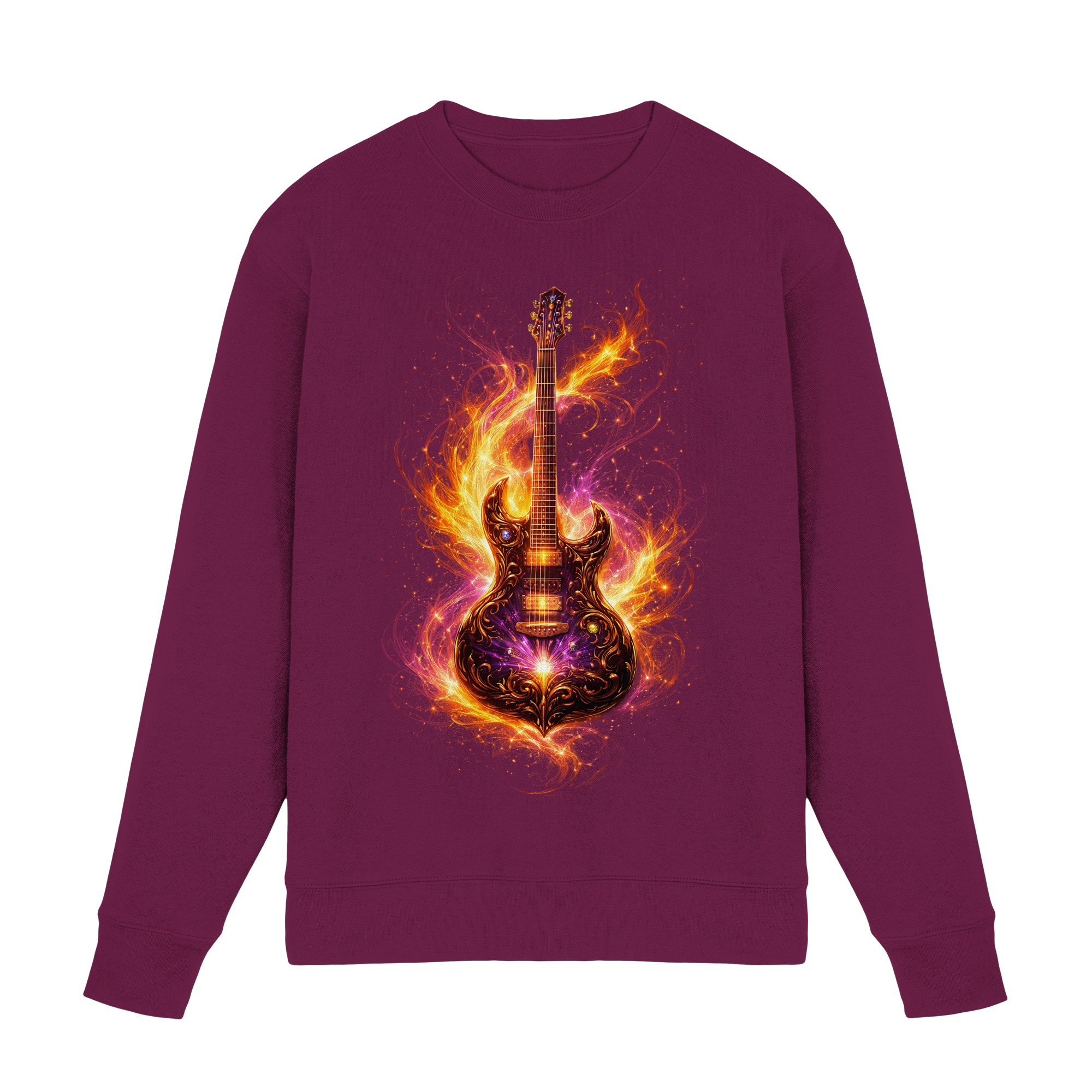 Premium Wear - Premium Sweatshirt  -  Red Electric Guitar – Luminous Series |