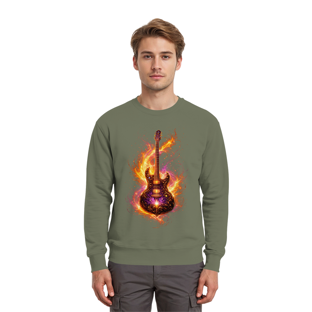 Premium Wear - Premium Sweatshirt  -  Red Electric Guitar – Luminous Series |