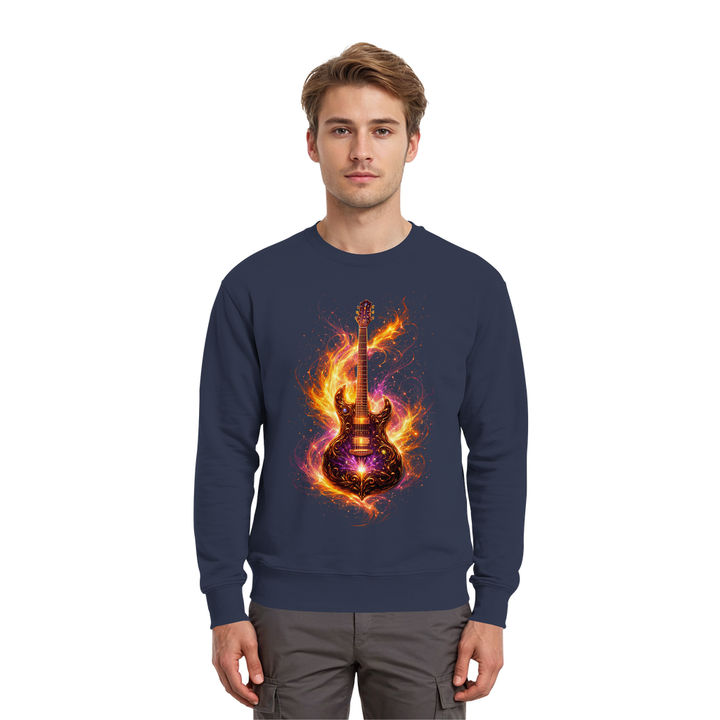 Premium Wear - Premium Sweatshirt  -  Red Electric Guitar – Luminous Series |