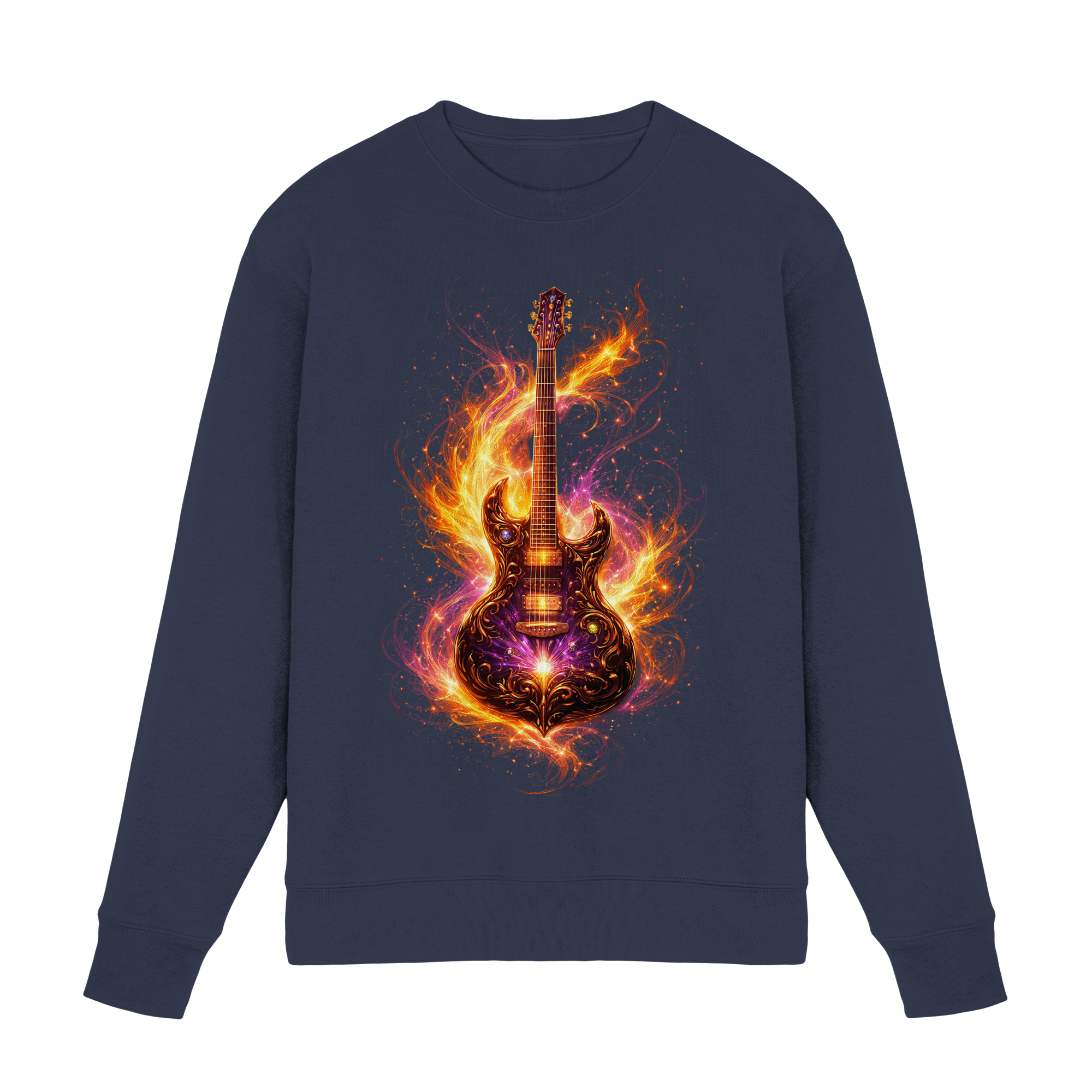 Premium Wear - Premium Sweatshirt  -  Red Electric Guitar – Luminous Series |