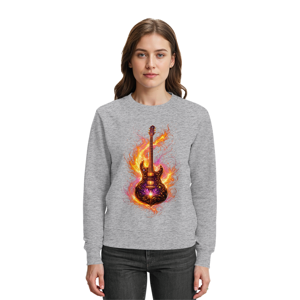 Premium Wear - Premium Sweatshirt  -  Red Electric Guitar – Luminous Series |
