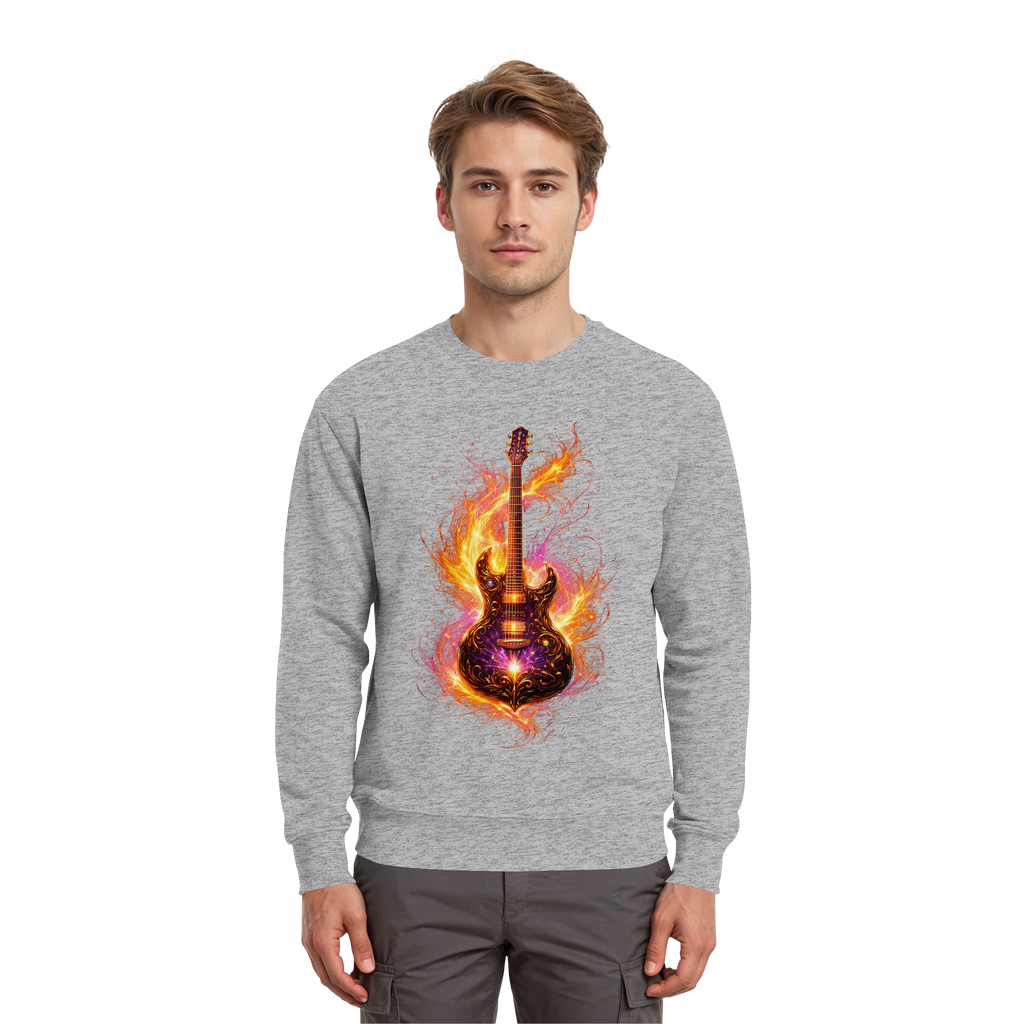 Premium Wear - Premium Sweatshirt  -  Red Electric Guitar – Luminous Series |