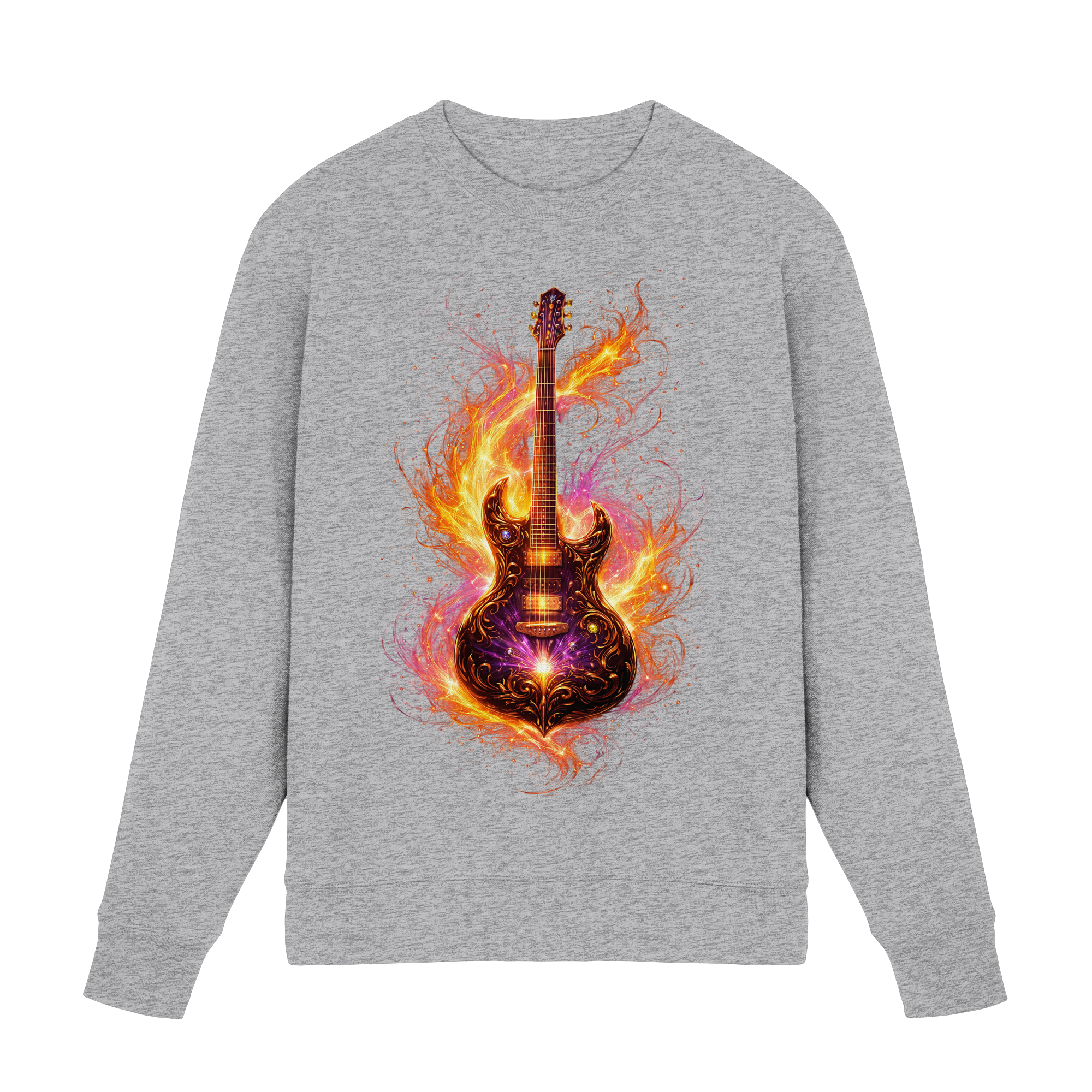 Premium Wear - Premium Sweatshirt  -  Red Electric Guitar – Luminous Series |